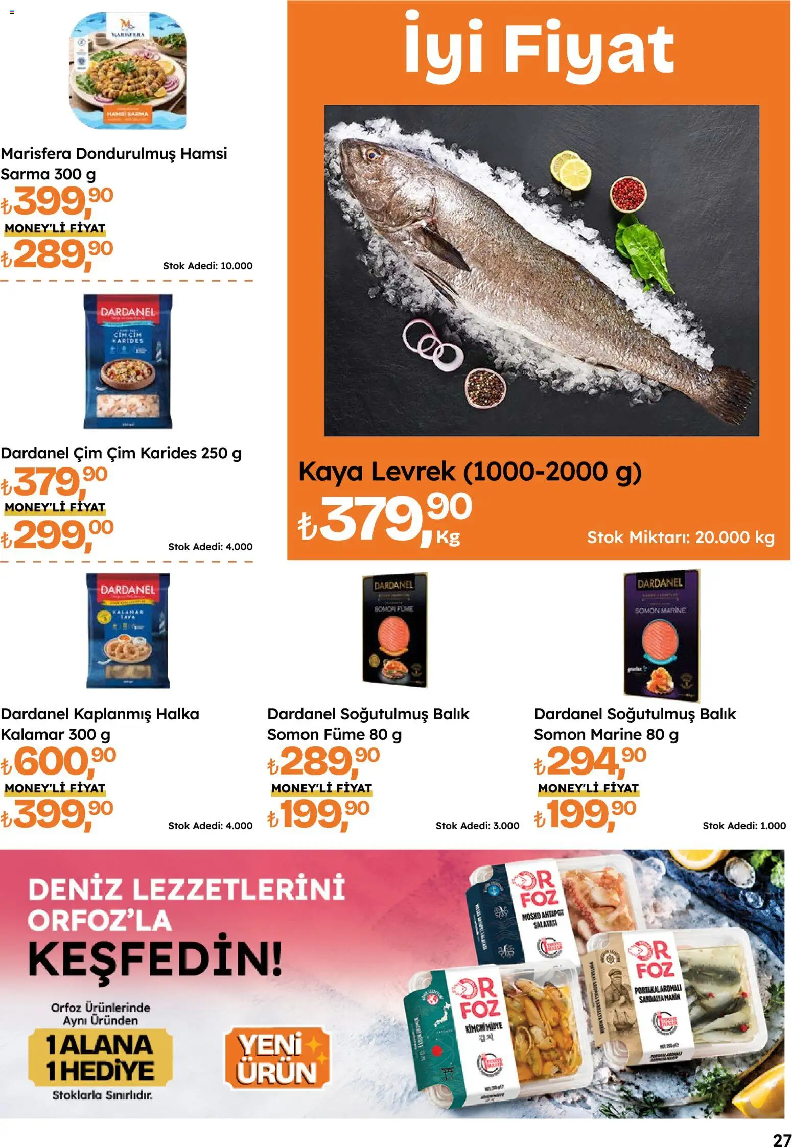 Migros Katalog - 5M Migroskop Dijital - 08 Ekim 2026 tarihinden itibaren geçerlidir | Sayfa: 27 | Ürünler: Portakal, Balık, Levrek, Ahtapot
