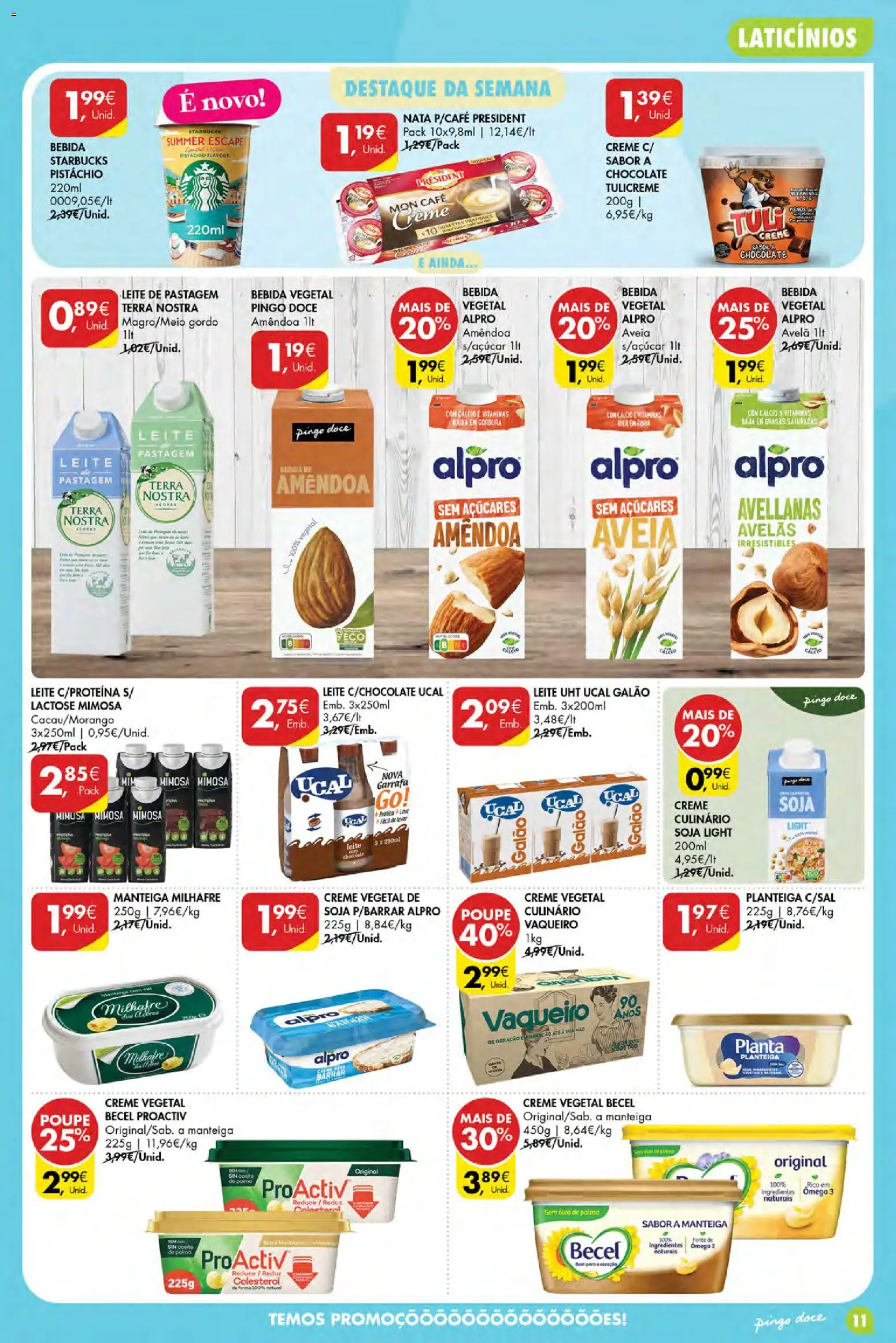 Pingo Doce Poupe Esta Semana Açores │ válido de 16/07/2026 | Página: 11 | Produtos: Manteiga, Óleo, Café, Bebida
