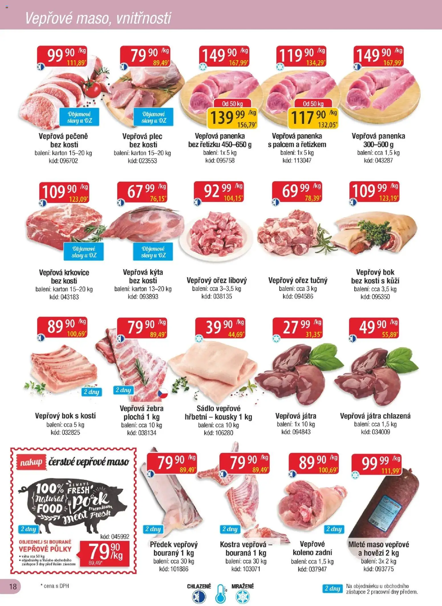Astur & Qanto leták - Velkoobchod fresh 08/2026 od 01.08.2026 | Strana: 18 | Produkty: Sádlo, Vepřové maso, Vepřová játra, Vepřová panenka