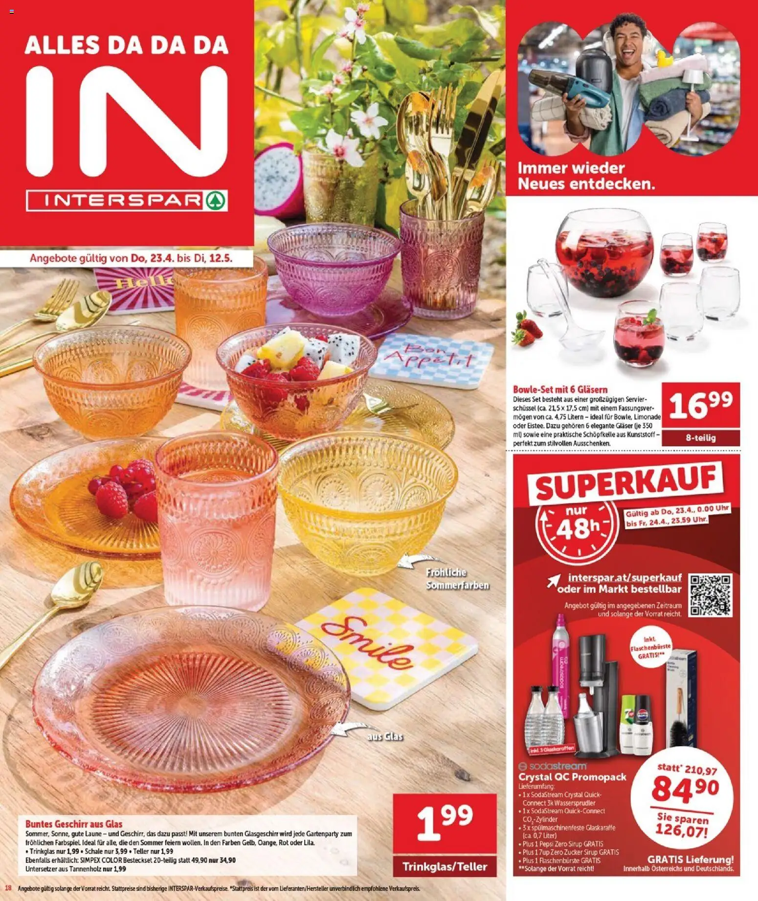 Interspar Flugblatt - Burgenland Sued gültig ab 23.04.2026 | Seite: 18 | Produkte: Zucker, Uhr