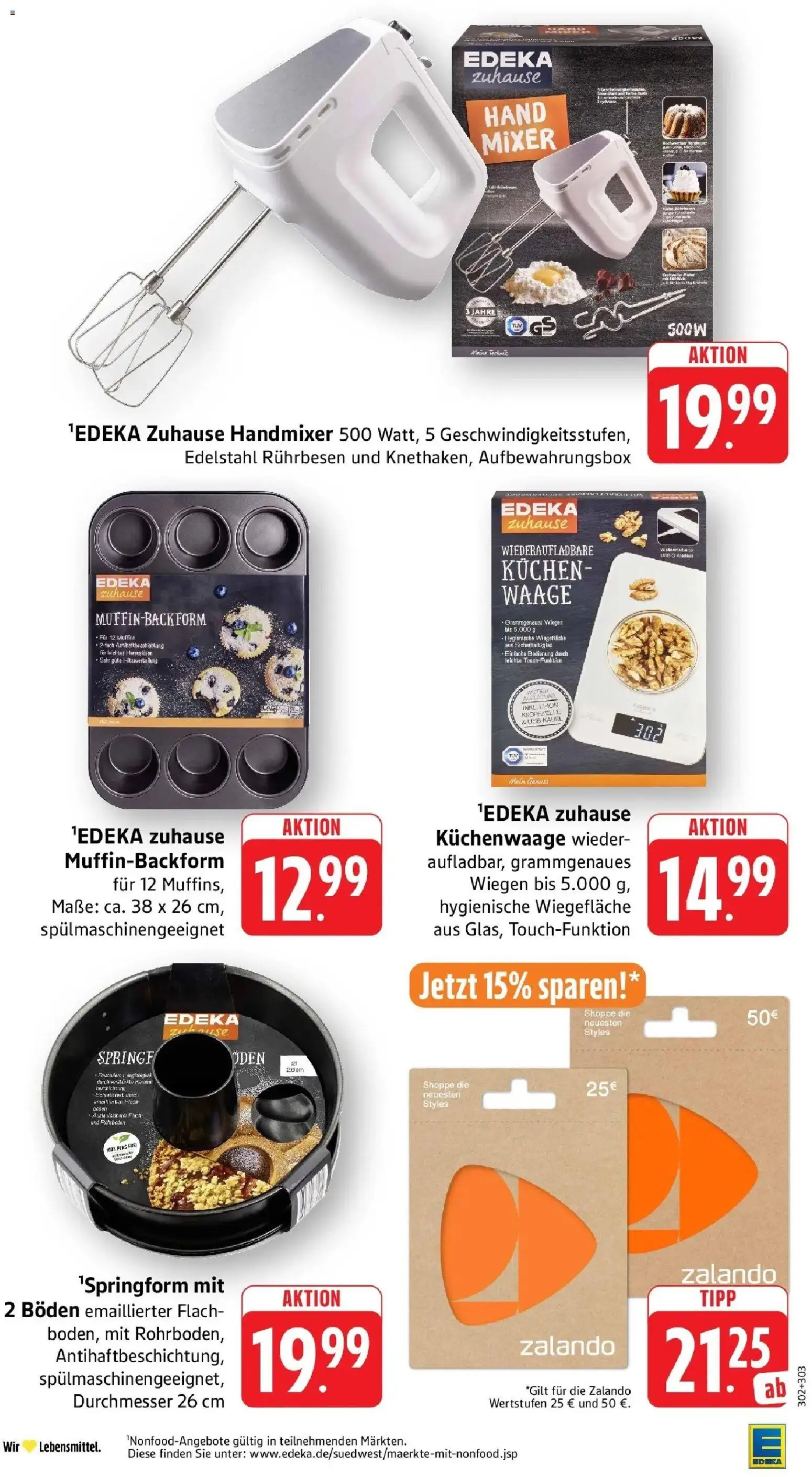 Edeka Prospekt Karlsruhe-Daxlanden (ab 10.08.2026) » Angebote Online | Seite: 37 | Produkte: Kabel, Mixer, Rührbesen, Handmixer