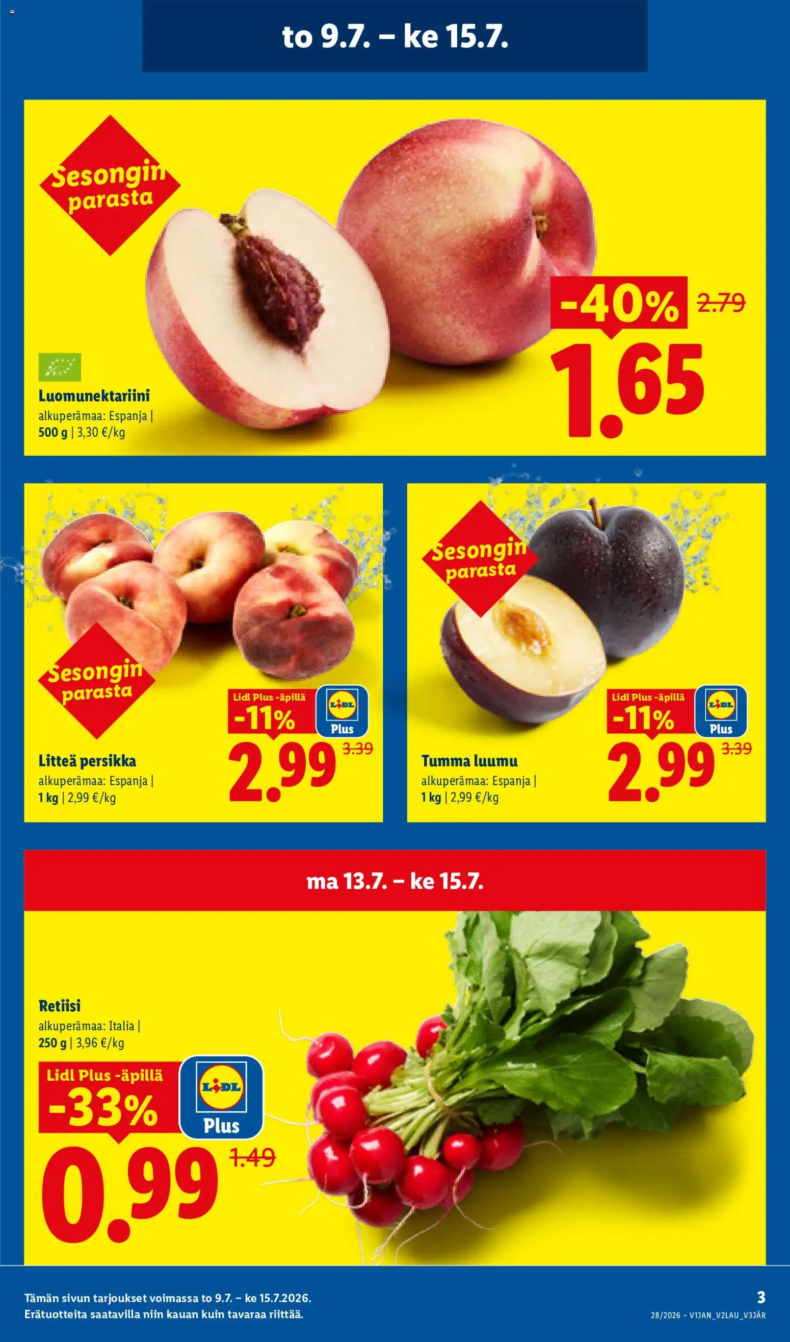 Lidl tarjoukset – voimassa 09/07/2026 alkaen | Sivu: 3