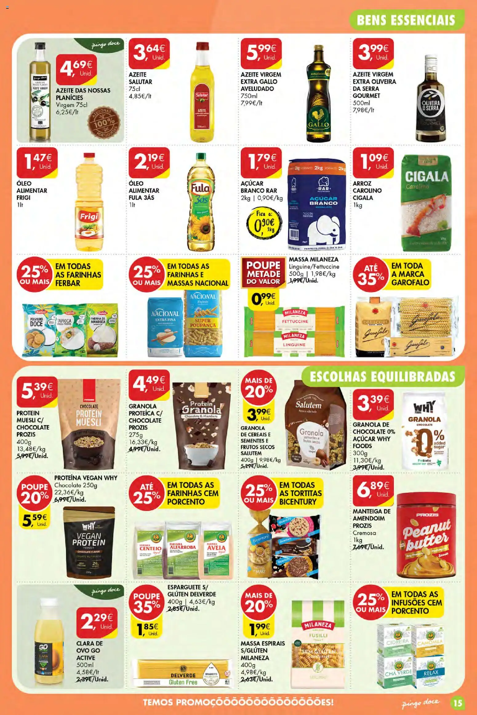 Pingo Doce Poupe Esta Semana Açores │ válido de 27/08/2026 | Página: 15 | Produtos: Manteiga, Arroz, Chá, Massa