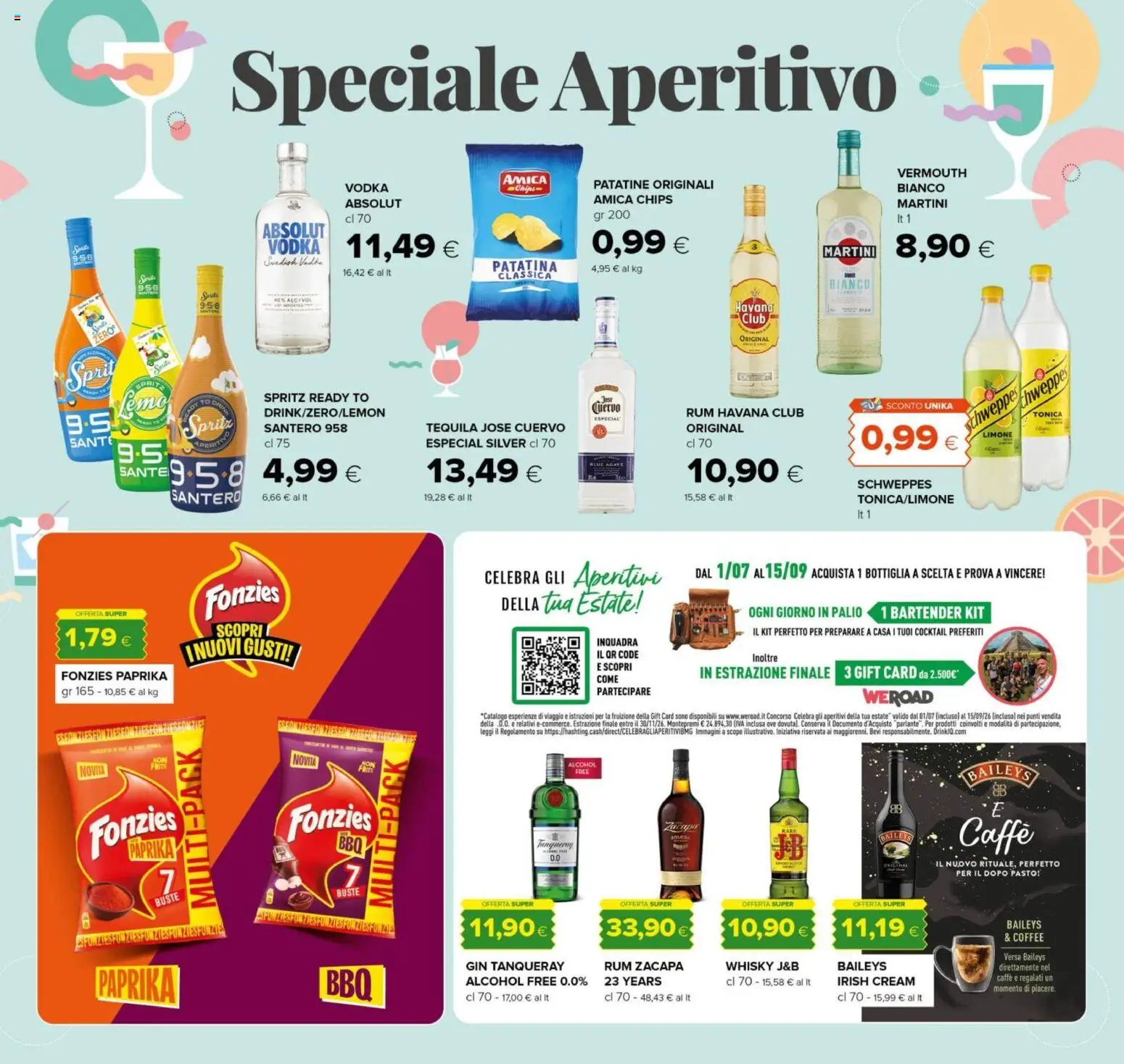 Volantino Oasi del 10/08/2026 | Pagina: 17 | Prodotti: Vodka, Bottiglia, Rum Havana Club, Aperitivo