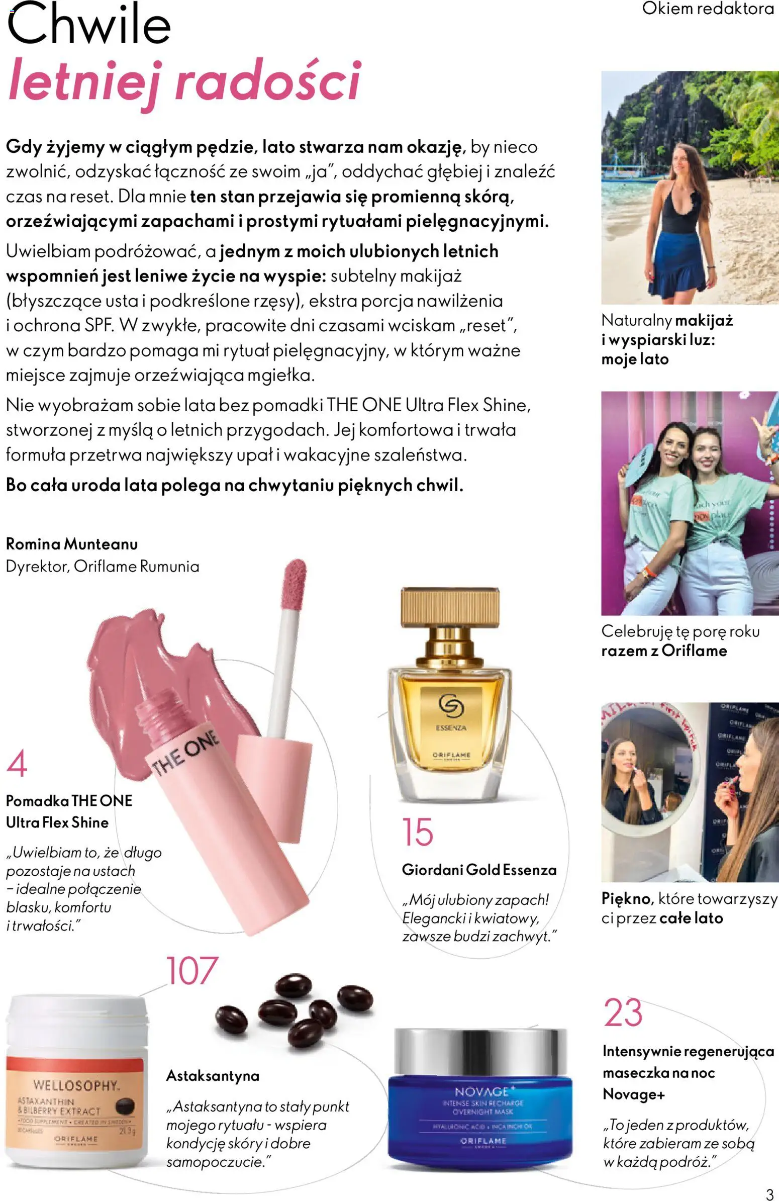 Oriflame Katalog 10 2026 od 08.07.2026 | Strona: 3 | Produkty: Pomadka, Zapach, Makijaż