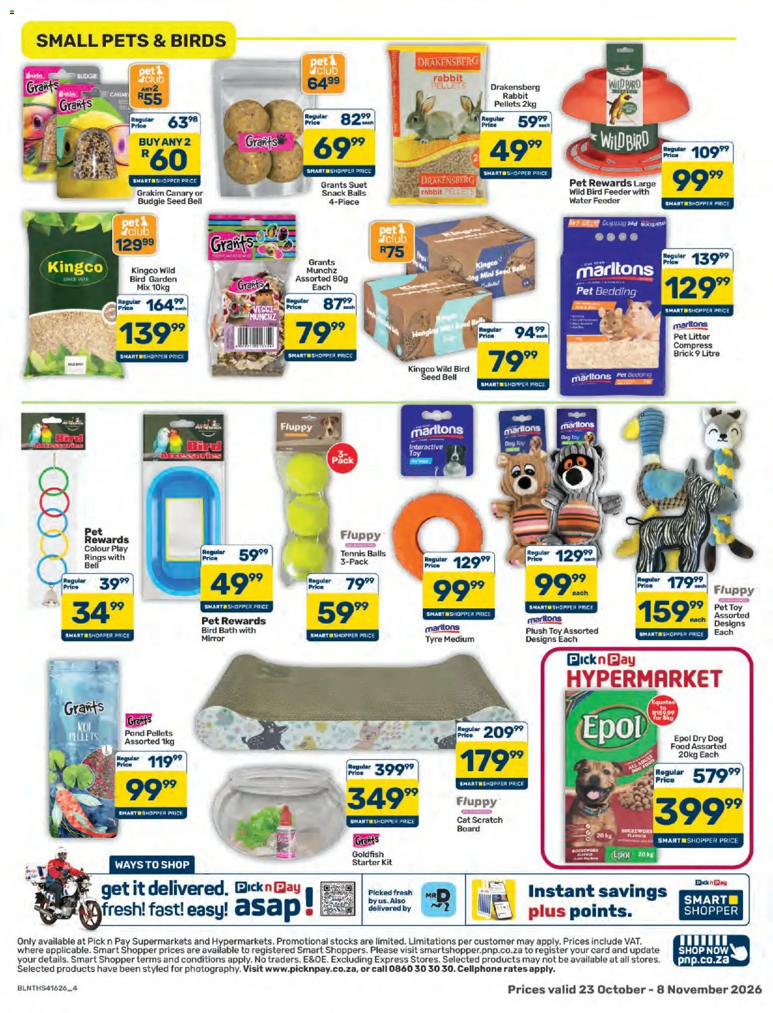 New Pick n Pay catalogue – valid from 23/10/2026 | Page: 4 | Products: Boerewors, Bath, Mirror, Water