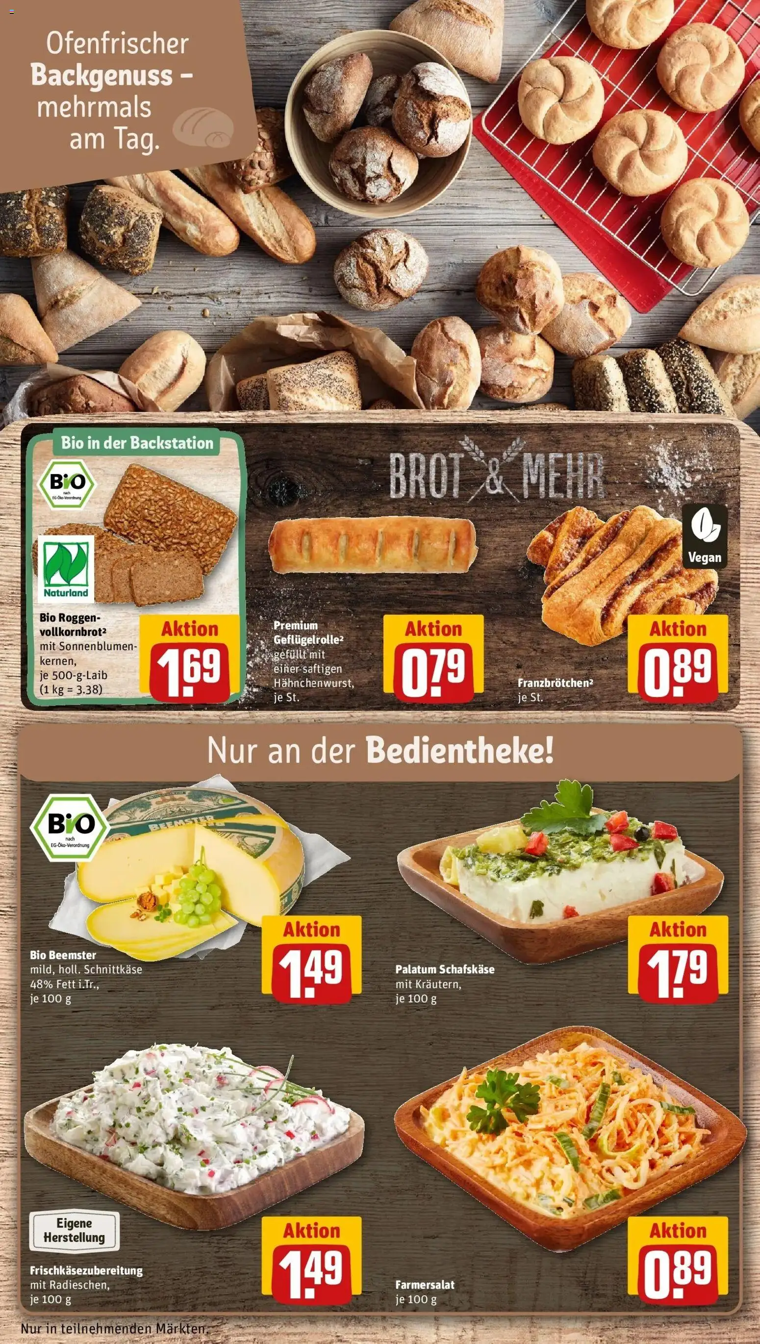 Rewe Prospekt Habichtswald/Ehlen	 – gültig ab 02.03.2026 | Seite: 11 | Produkte: Brot, Schafskase