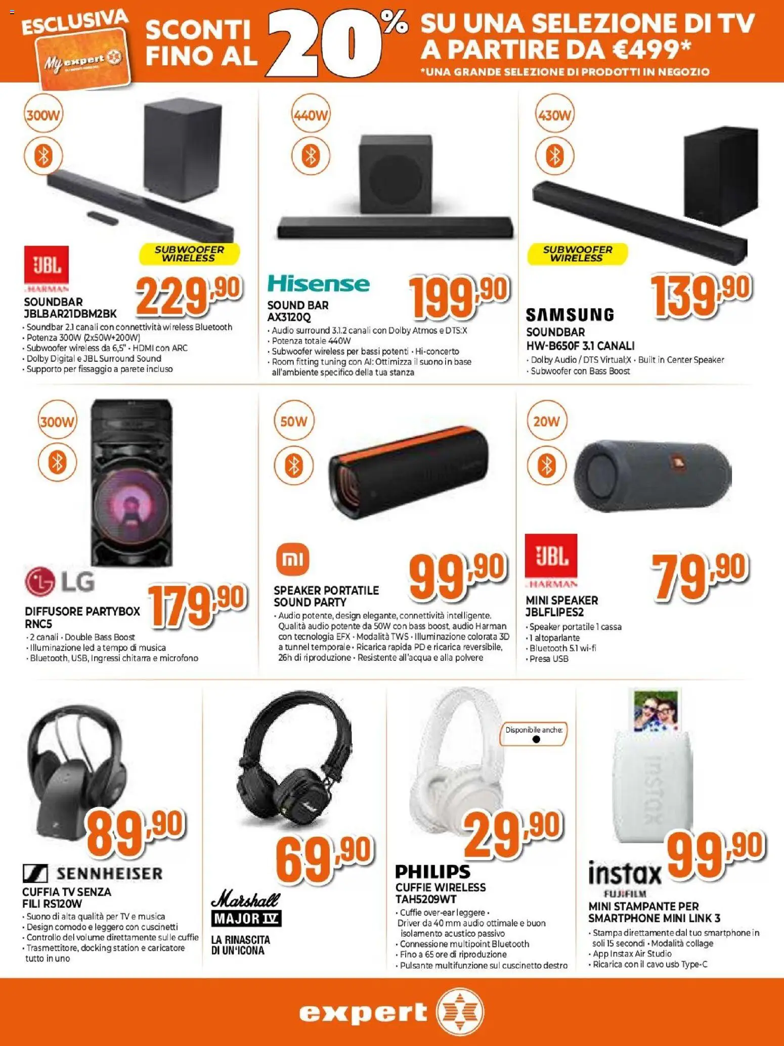 Volantino Expert del 17/09/2026 | Pagina: 13 | Prodotti: Altoparlante, Smartphone, Speaker, USB