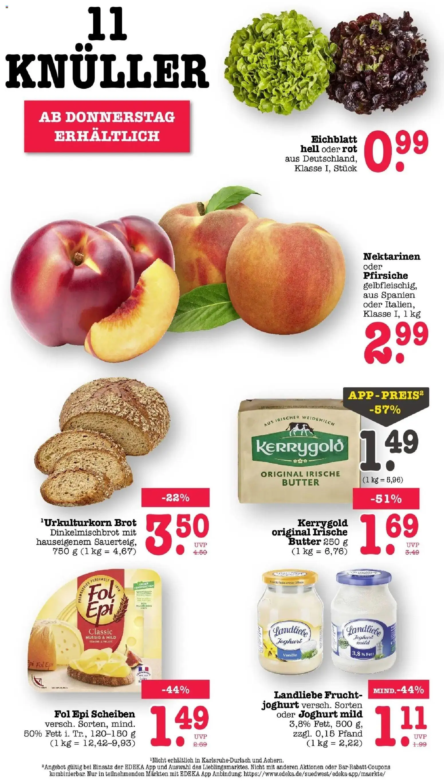 Edeka Prospekt Bühlertal – gültig ab 27.07.2026 | Seite: 71 | Produkte: Butter, Nektarinen, Joghurt, Brot