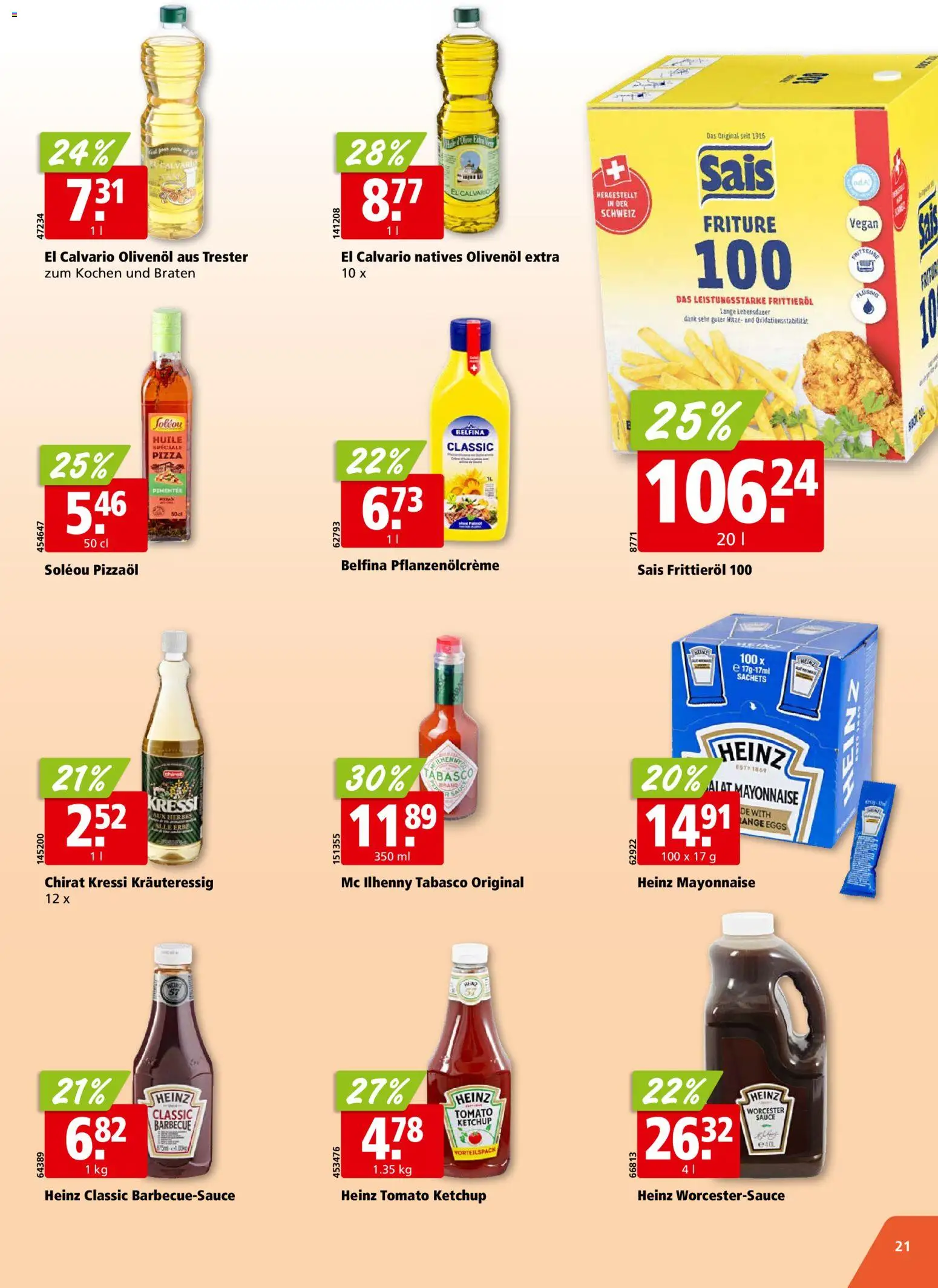 Aligro aktionen Chavannes, Matran, Genf, Sitten – gültig ab 29.06.2026 | Seite: 21 | Produkte: Pizza, Ketchup, Mayonnaise, Fritteuse