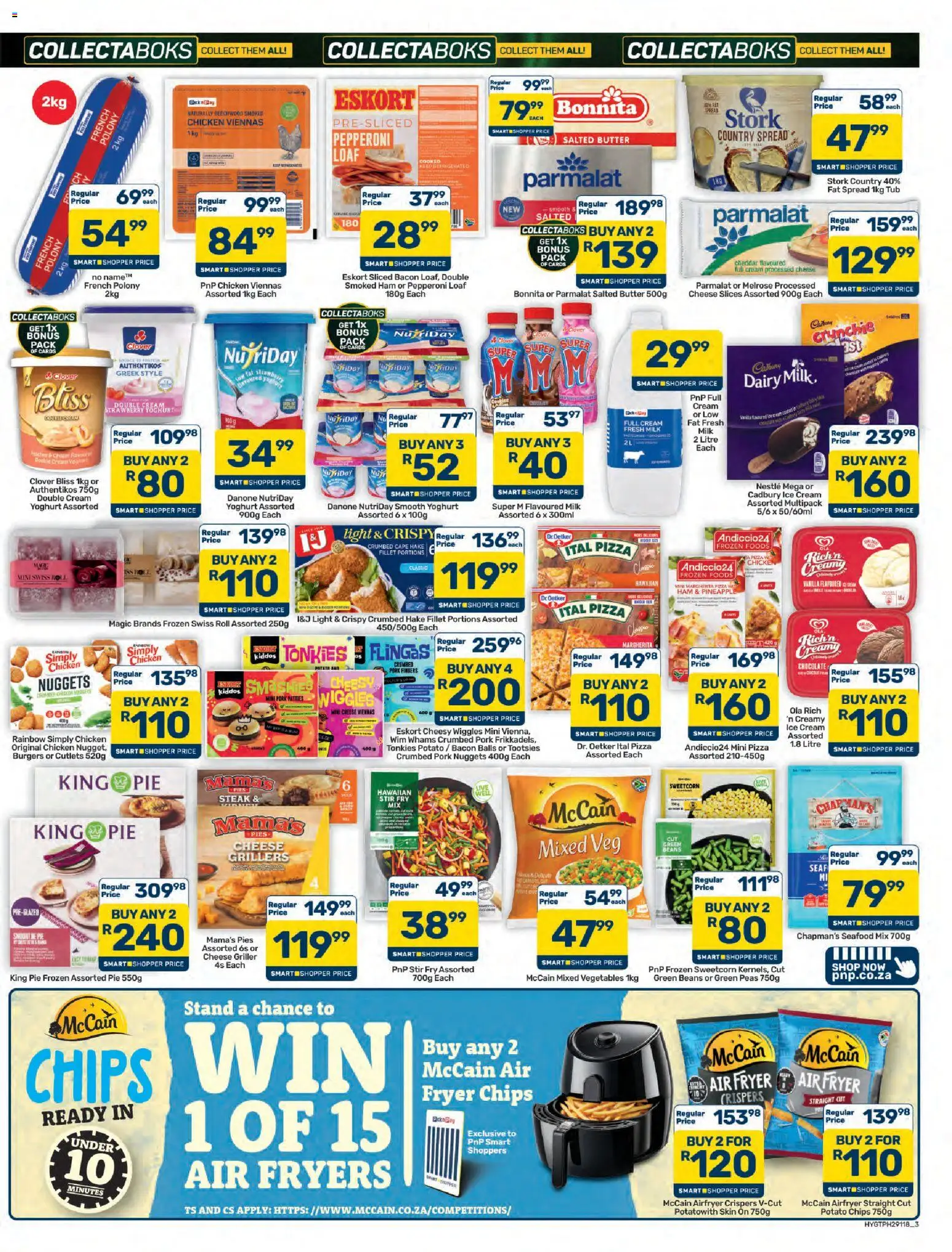 New Pick n Pay catalogue – valid from 23/10/2026 | Page: 3 | Products: Fryer, Butter, Light, Chips