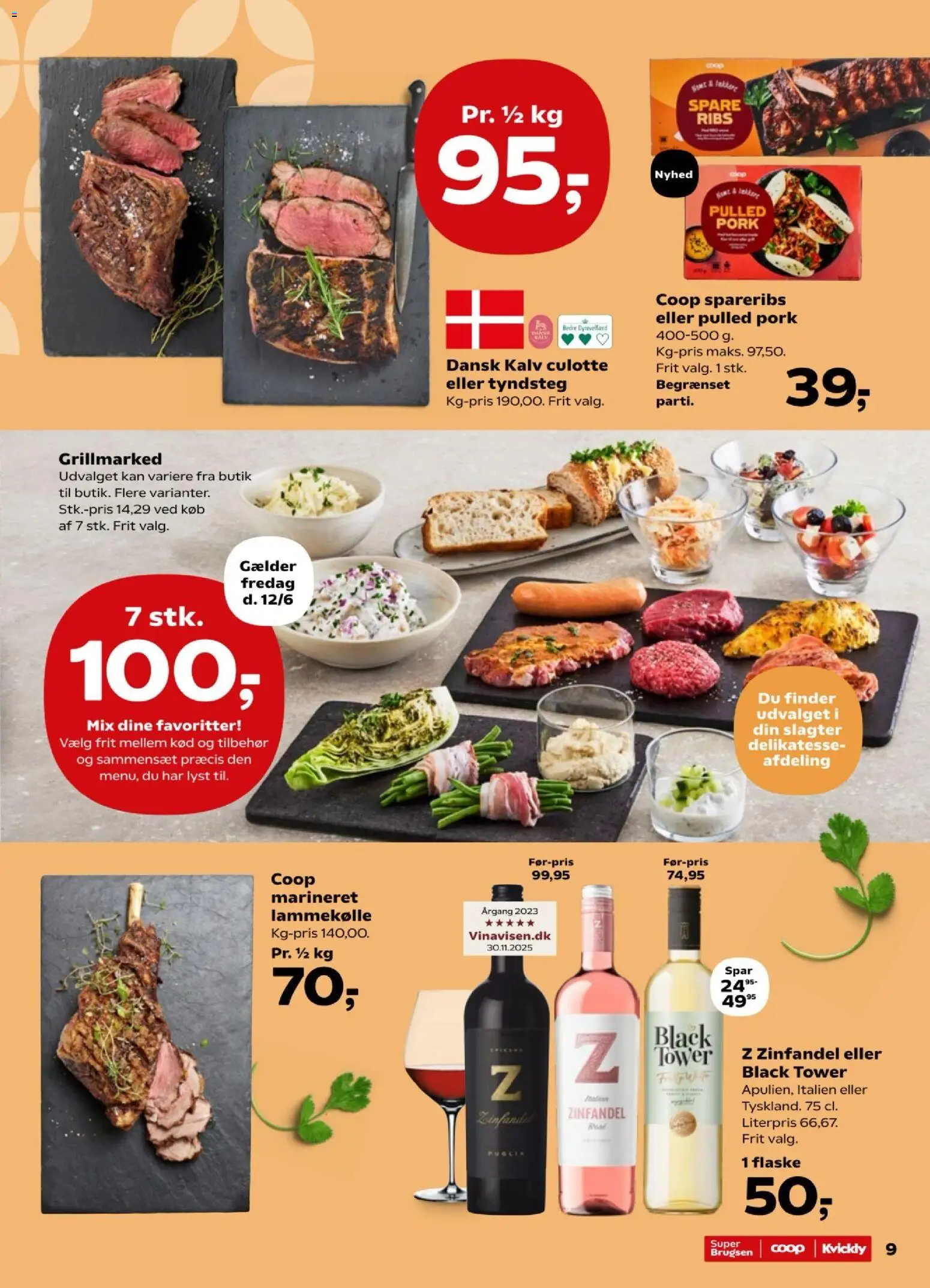 Kvickly tilbudsavis – gyldig fra 12.06.2026 | Side: 11 | Produkter: Ribs, Lammekølle, Spareribs