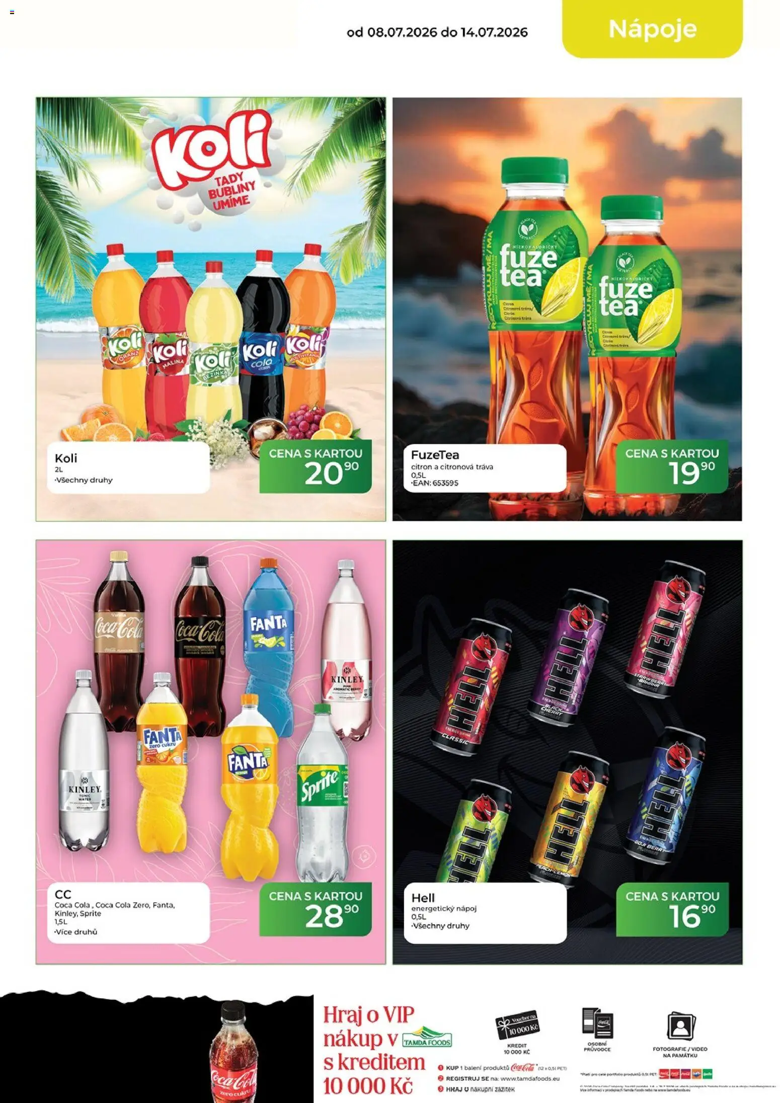 Tamda Foods leták od 08.07.2026 | Strana: 13 | Produkty: Fanta, Video, Energetický nápoj, Citron