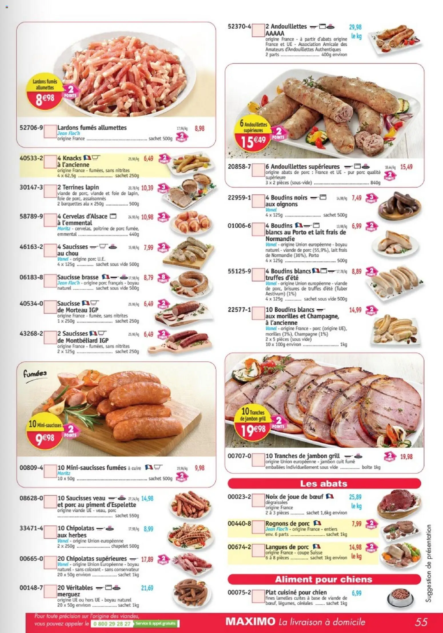 {H1} | Page: 55 | Produits: Viande de porc, Lapin, Piment, Foie