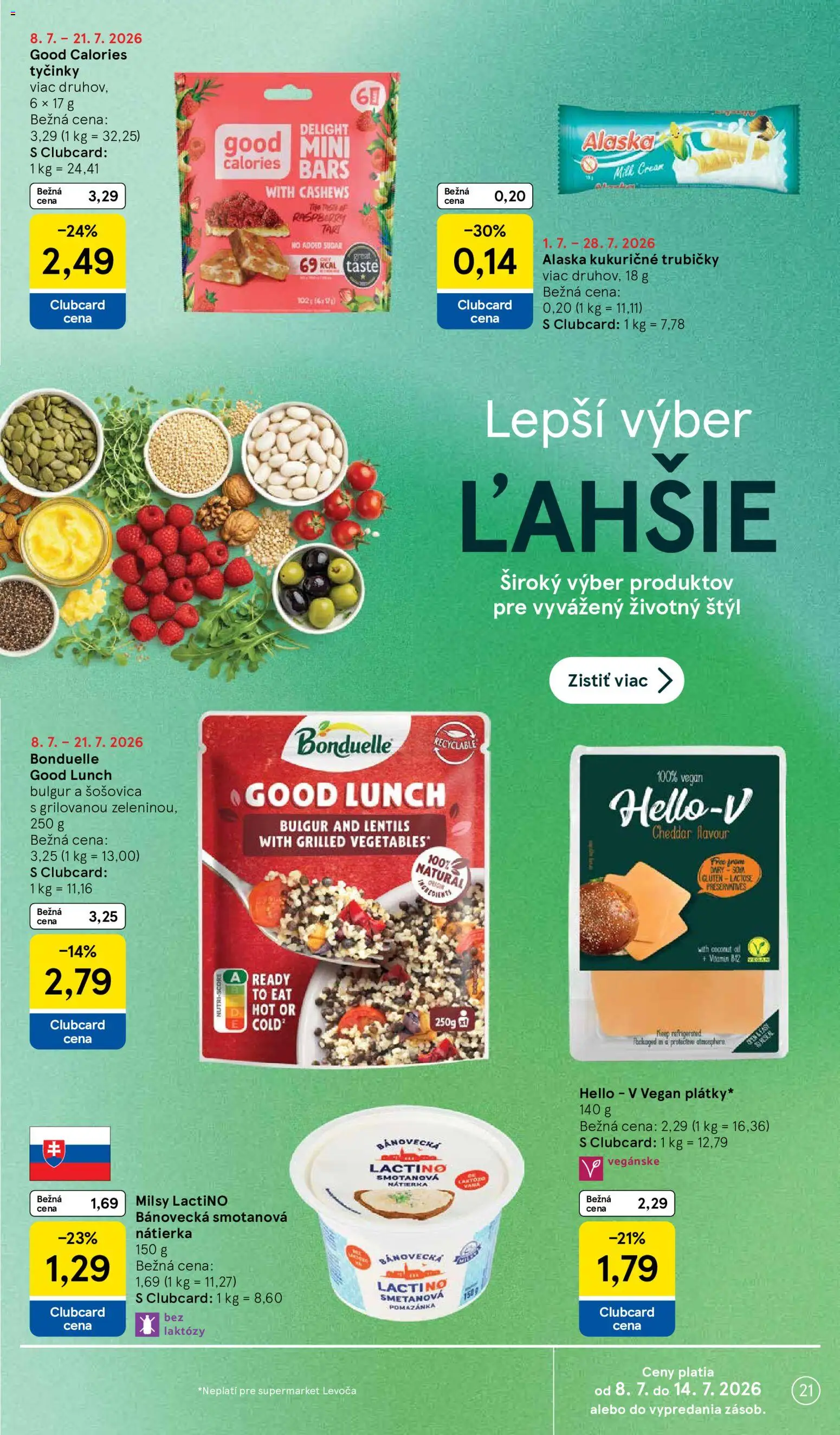 Nové Tesco akcie – leták je platný od 08.07.2026 | Strana: 21