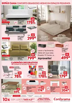 Pré-visualização Conforama folheto válido de 27/08/2026 | Página: 5 | Produtos: Sofás, Colchão, Sofá, Mesa