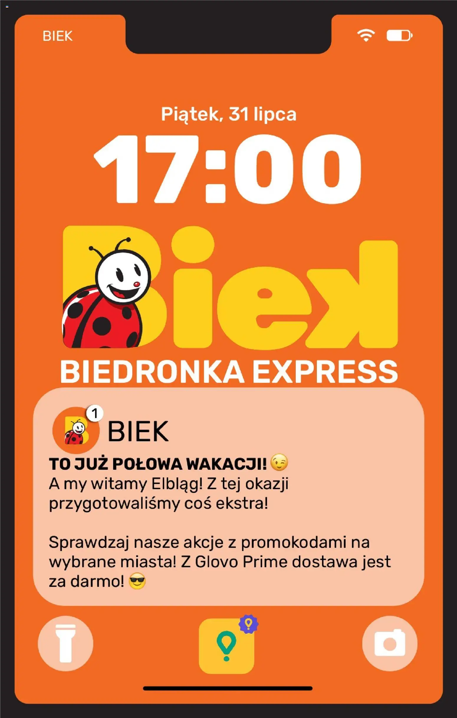 Biedronka gazetka - Biek od 31.07.2026 | Strona: 1