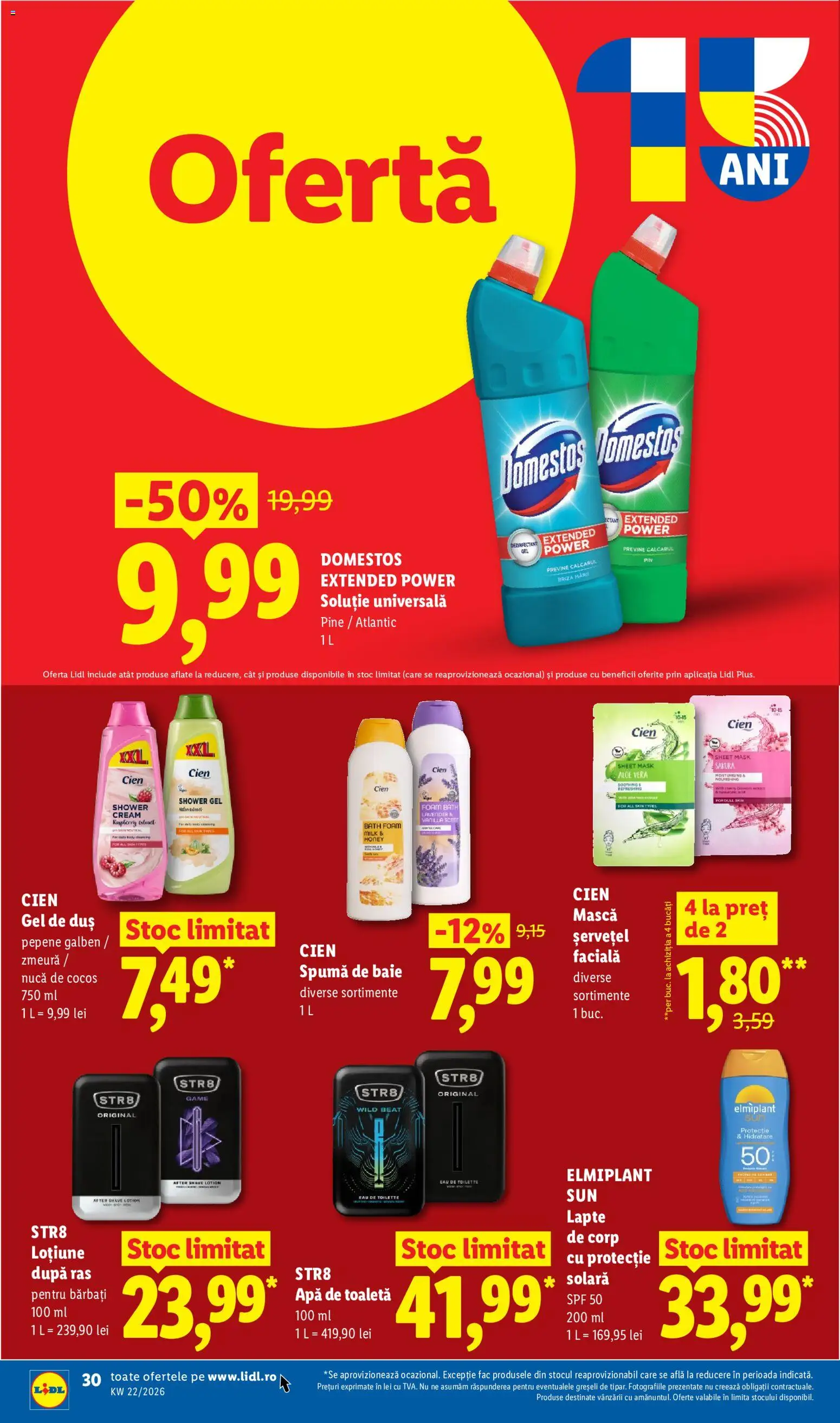 Noul catalog Lidl – valabil de la 25.05.2026 | Pagină: 30 | Produse: Lapte, Protecție solară, Lapte de corp, Gel de duș