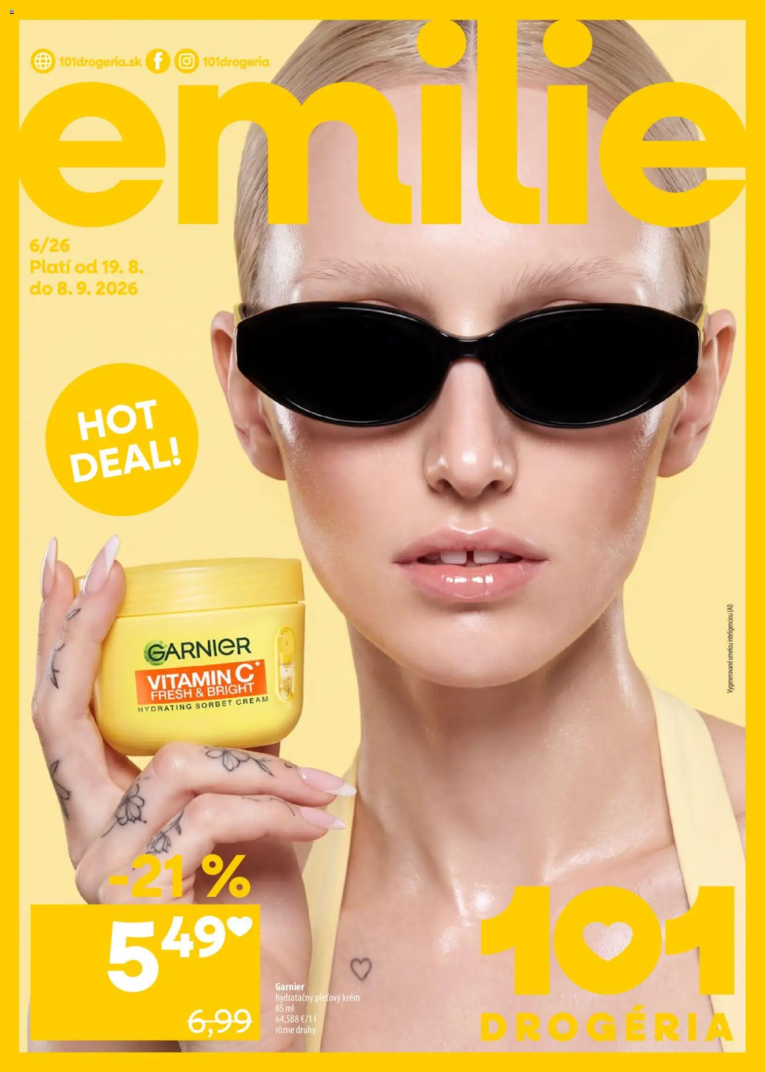 Nové 101 drogerie akcie – leták je platný od 19.08.2026 | Strana: 12 | Produkty: Sorbet, Krém