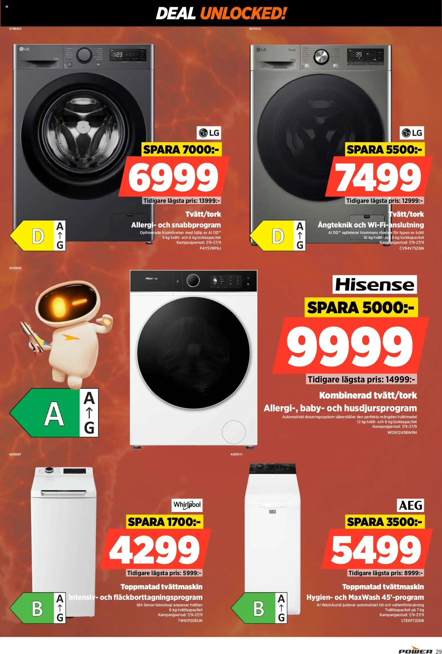 Power reklamblad aktuell från 07/09/2026 | Sida: 29 | Produkter: Tvättmedel, Tvättmaskin