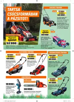 OBI Vigye haza a nyarat! - amely érvényes a következő dátumtól: 2026.08.04. | Oldal: 6 | Termékek: Fűnyíró elektromos, Akkumulátor, Fűnyíró, Benzines fűnyíró