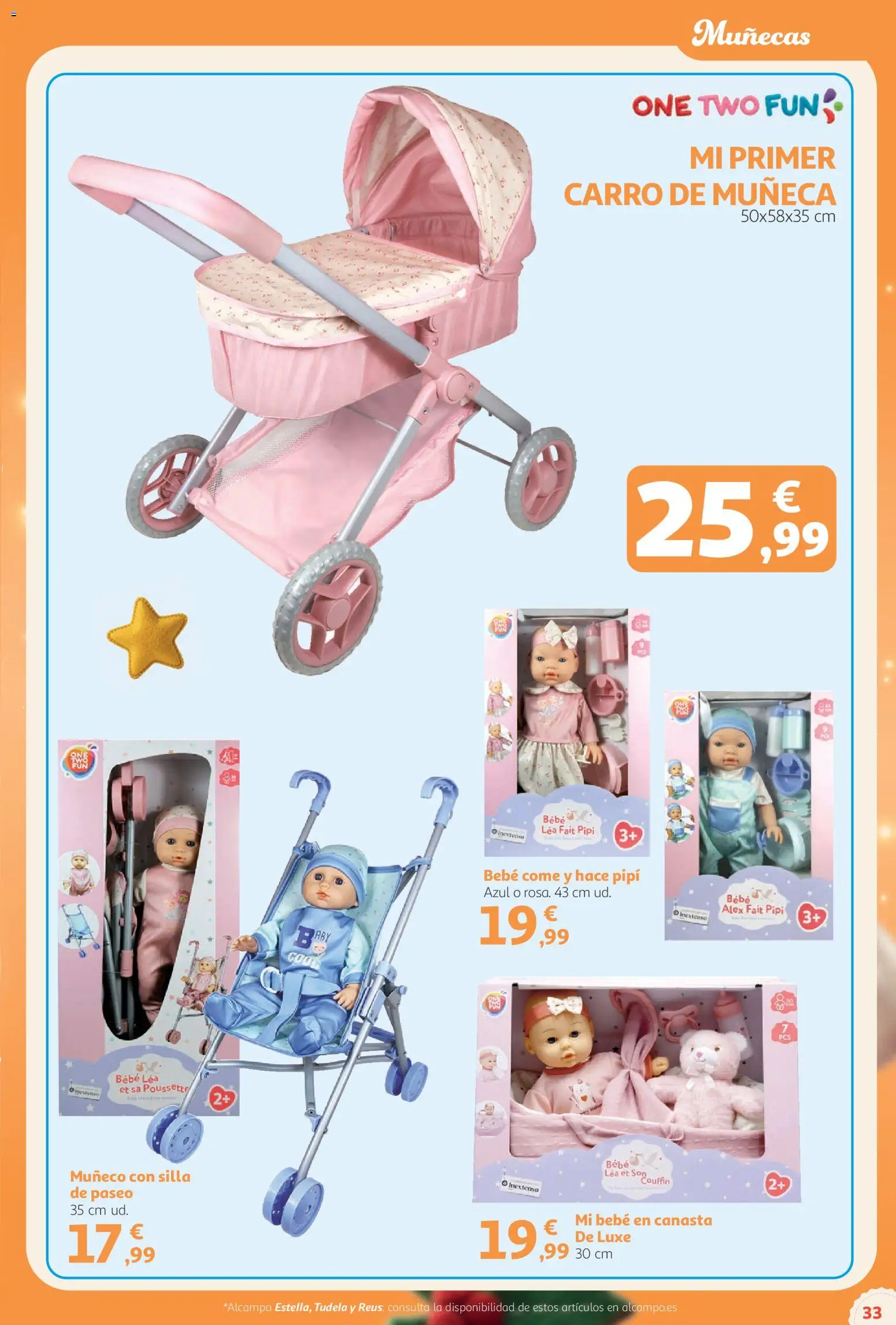 Alcampo Catálogo Juguetes Superstore │ válido desde el 03/11/2026 | Página: 33 | Productos: Muñeca, Silla