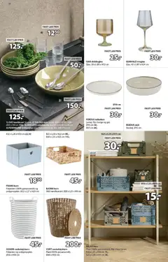 MILAS kurv, Plast (100% genanvendt). Fås i flere farver. B16 x L25 x H10 cm 15,- B25 x L34 x H15 cm 30,- gyldig fra 11/09/2026 | Side: 18 | Produkter: Kurv
