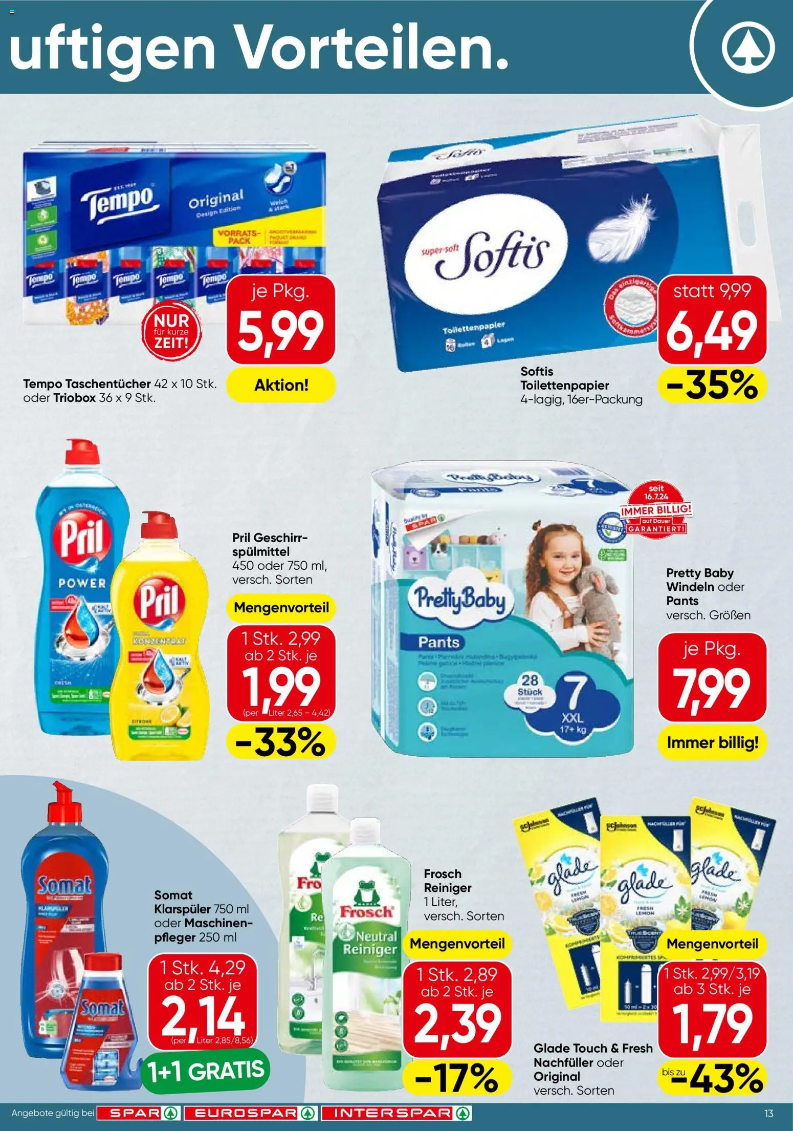 Spar Flugblatt - Burgenland gültig ab 30.04.2026 | Seite: 13 | Produkte: Klarspüler
