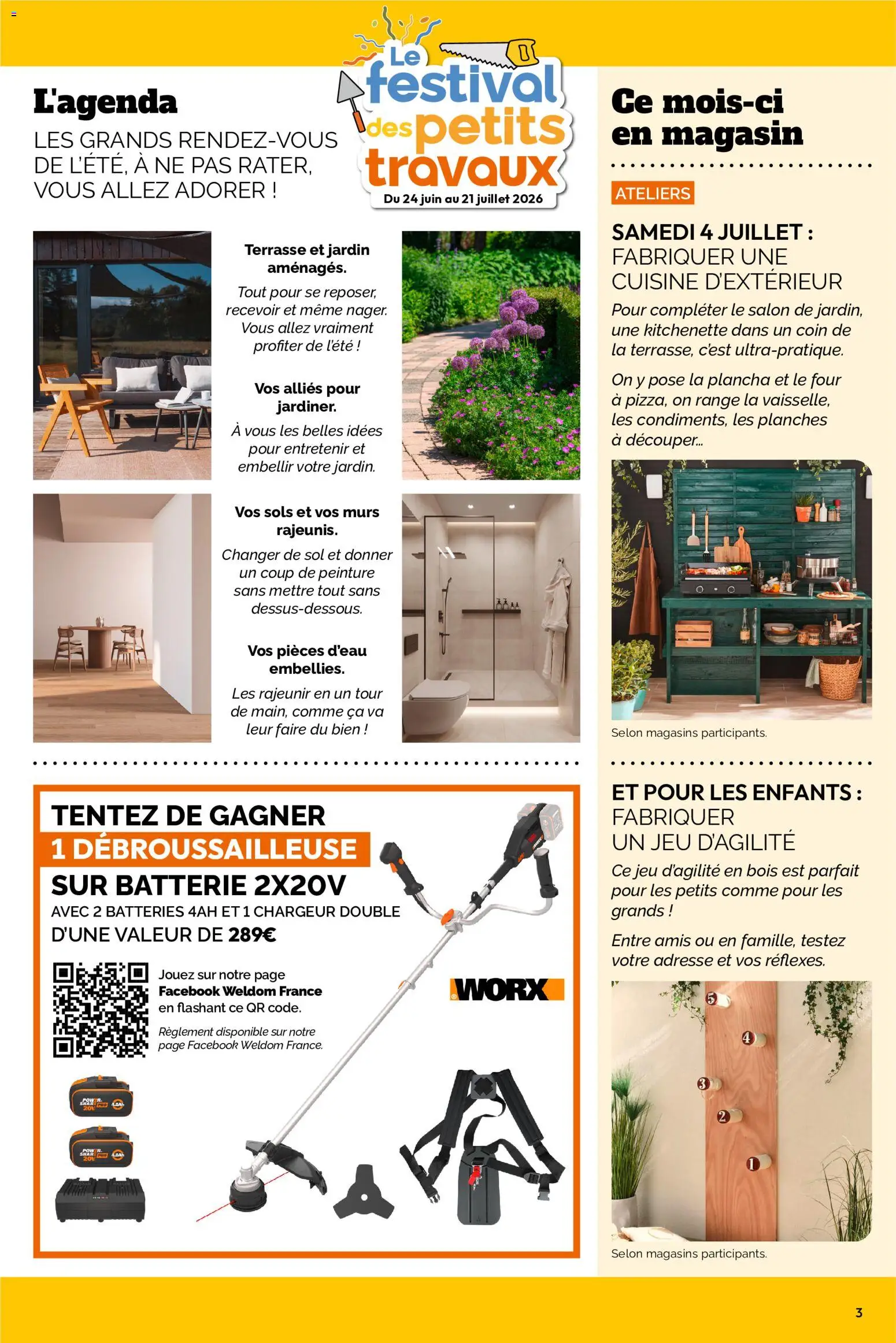 {H1} | Page: 3 | Produits: Plancha, Four, Débroussailleuse, Batterie
