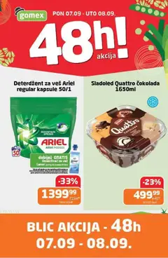 Gomex katalog 48 h - pregled Gomex kataloga - važi od 07.09.2026