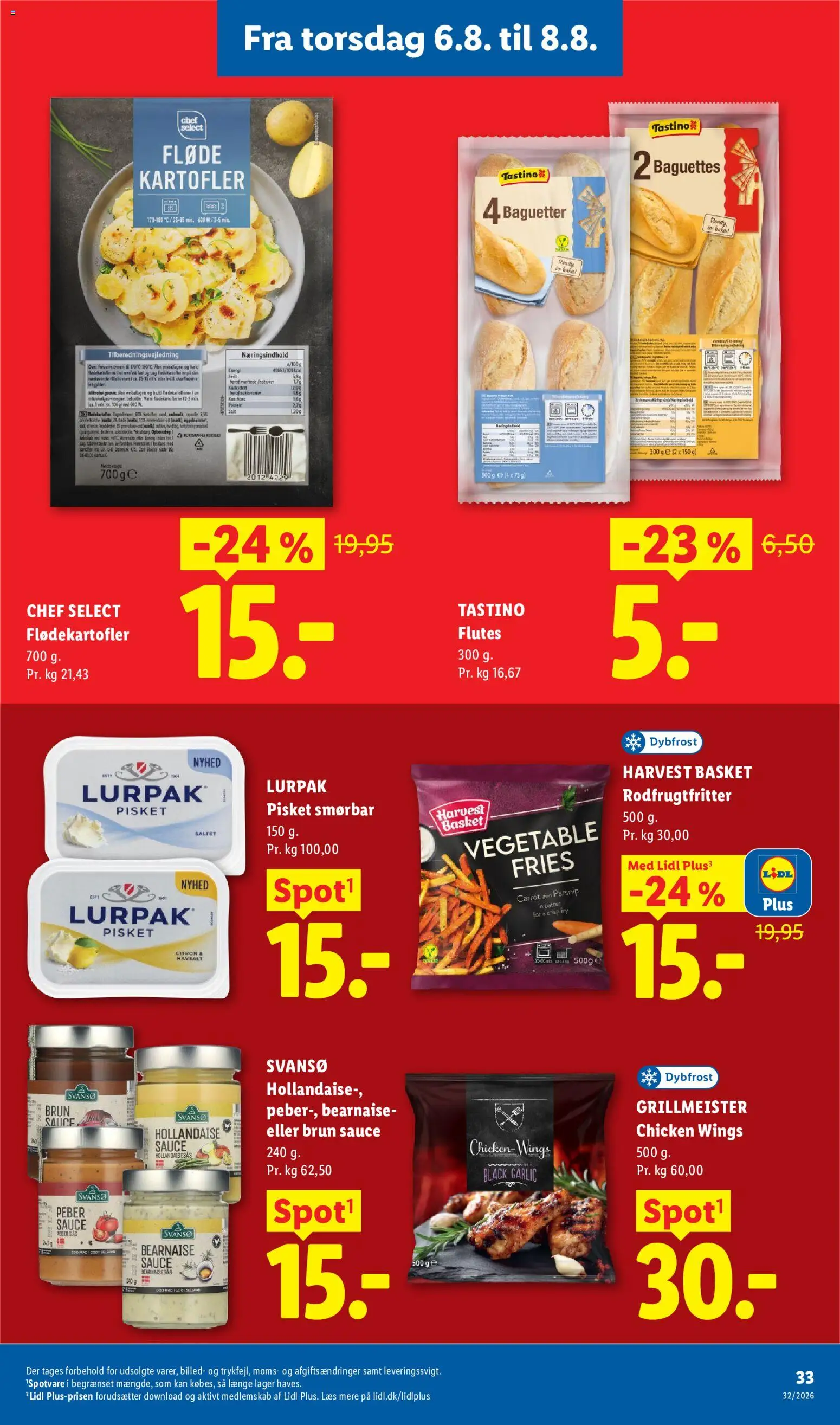 Lidl tilbudsavis – gyldig fra 02/08/2026 | Side: 34 | Produkter: Fløde, Kartofler, Peber, Søm