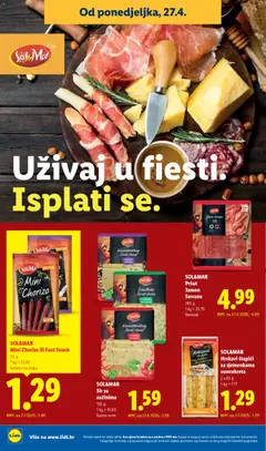 SOL&MAR Hrskavi štapići sa sjemenkama suncokreta, 2 x 83 g - Pregled kataloga iz trgovine Lidl, vrijedi od 27.04.2026 | Stranica: 16