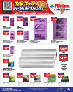 Africa Cash & Carry specials catalogue – valid from 20/08/2026 | Page: 52