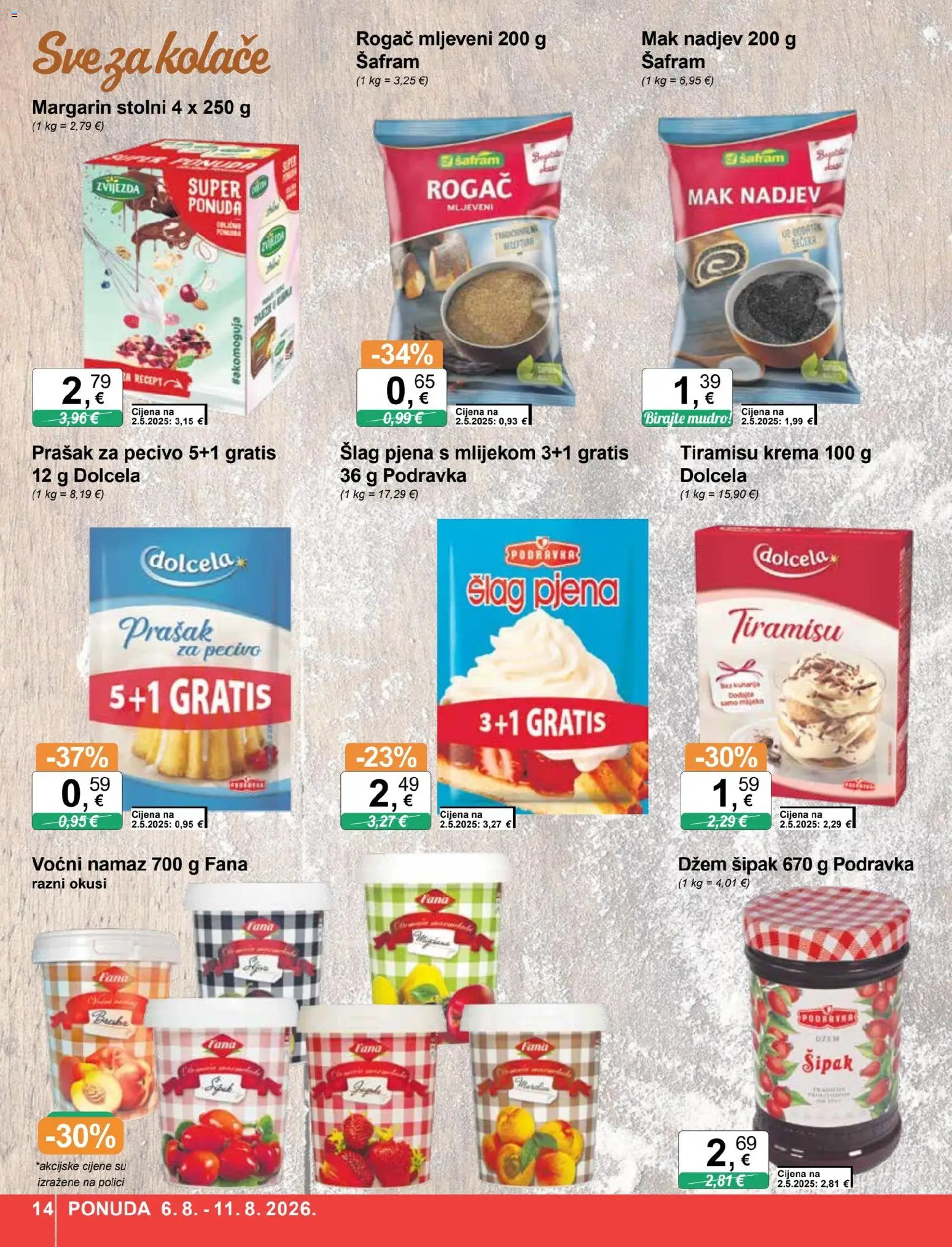 KTC katalog | vrijedi od 06.08.2026 | Stranica: 14 | Proizvodi: Krema, Džem, Mak, Namaz