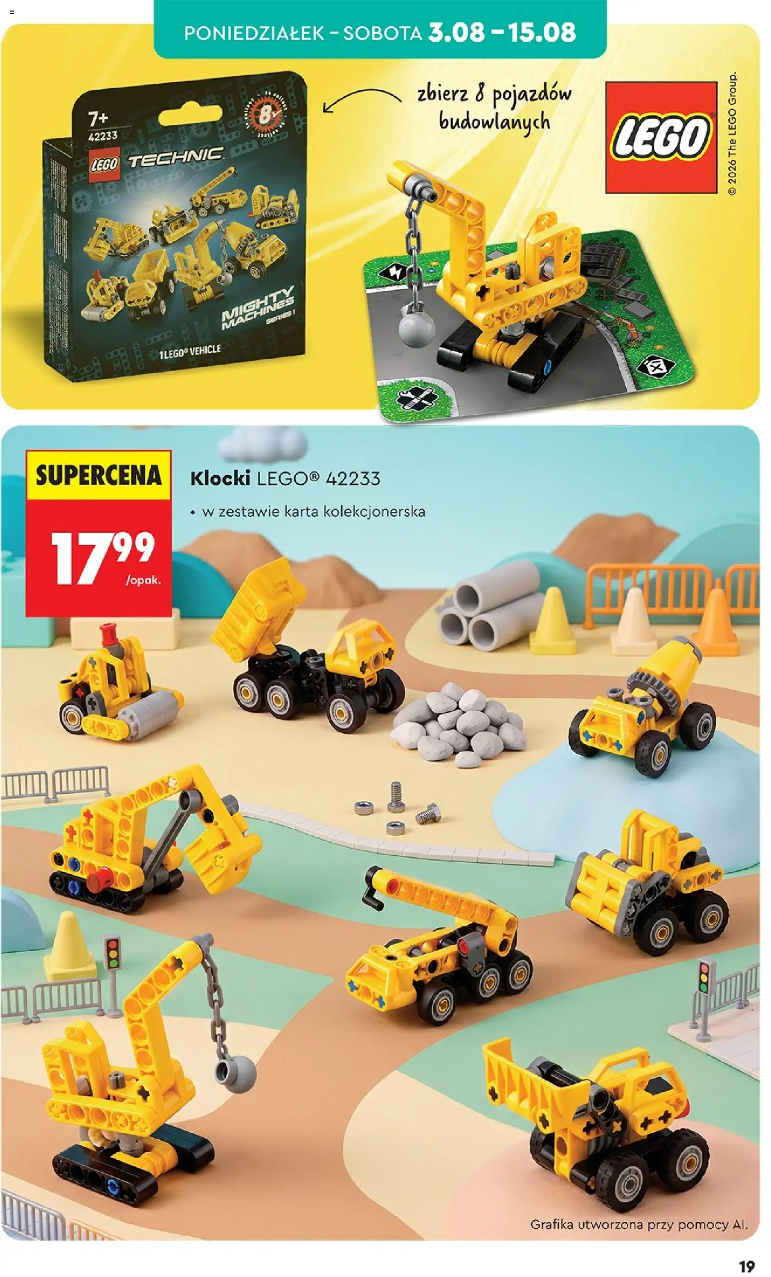 Biedronka Polsko leták - Hity i inspiracje od 03.08.2026 | Strana: 19 | Produkty: LEGO, Lego Technic