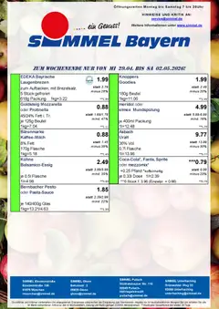 Simmel Bayern ab 27.04.2026 gültig | Seite: 9 | Produkte: Sprite, Mozzarella, Knoppers, Asbach