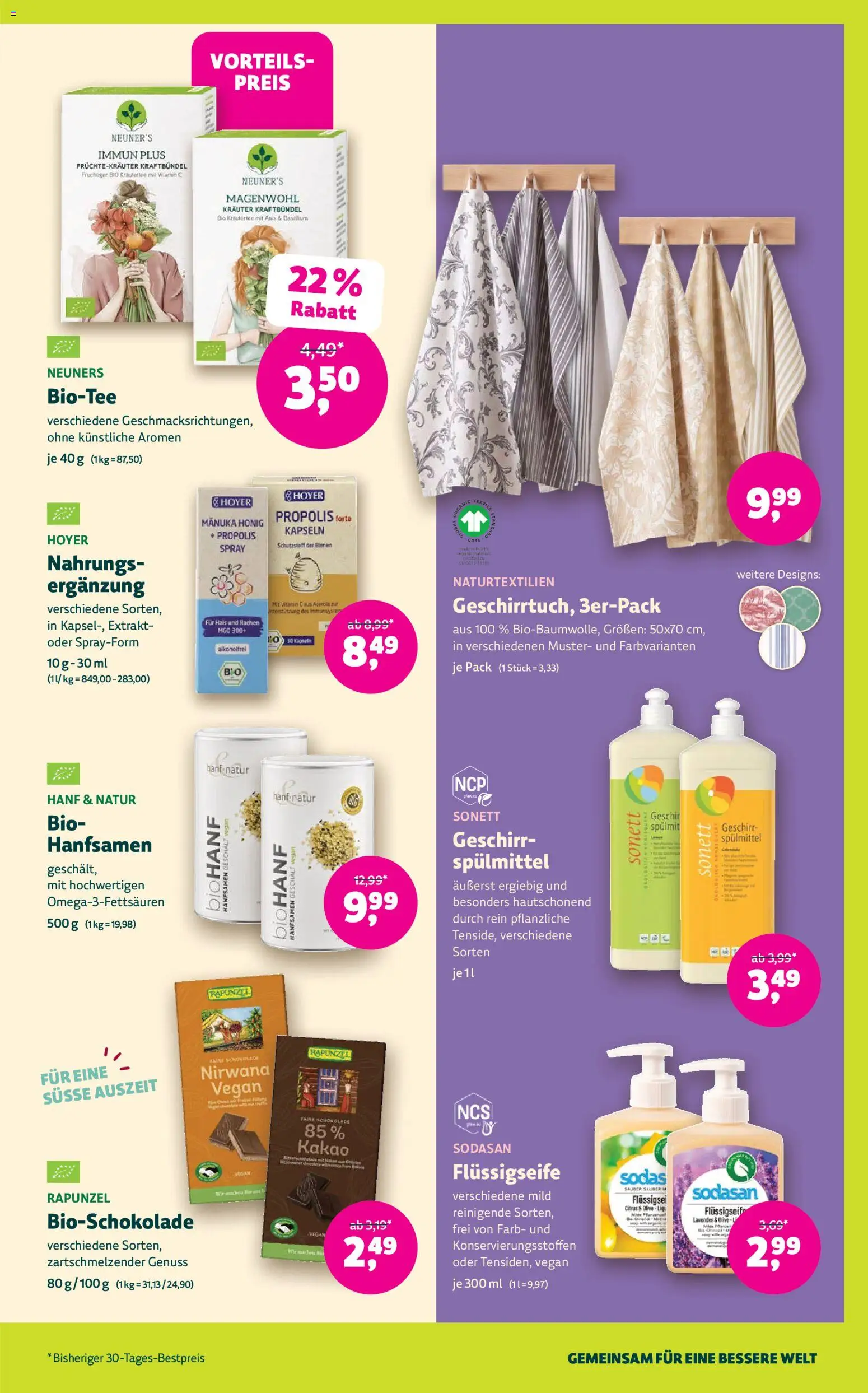 Denns BioMarkt Angebote gültig ab 07.10.2026 | Seite: 13 | Produkte: Kräutertee, Schokolade