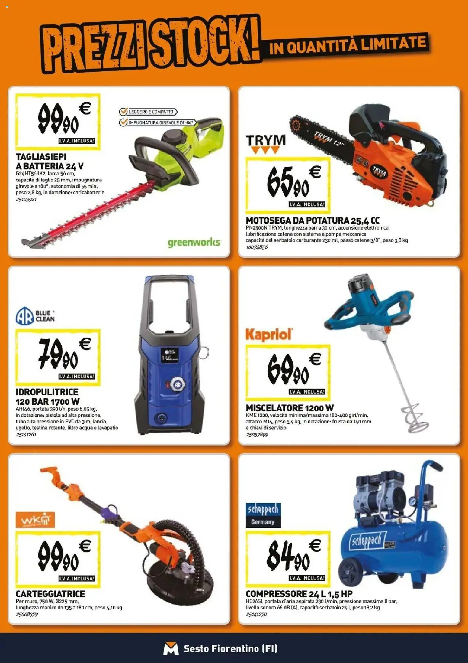 Volantino TECNOMAT del 27/08/2026 | Pagina: 19 | Prodotti: Compressore, Tubo, Batteria, Caricabatterie