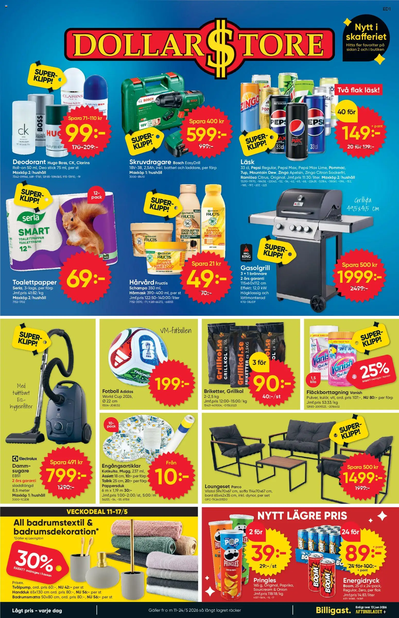 Nuvarande Dollar Store erbjudanden från 📣 11/05/2026 - 24/05/2026 📣 | Sverige