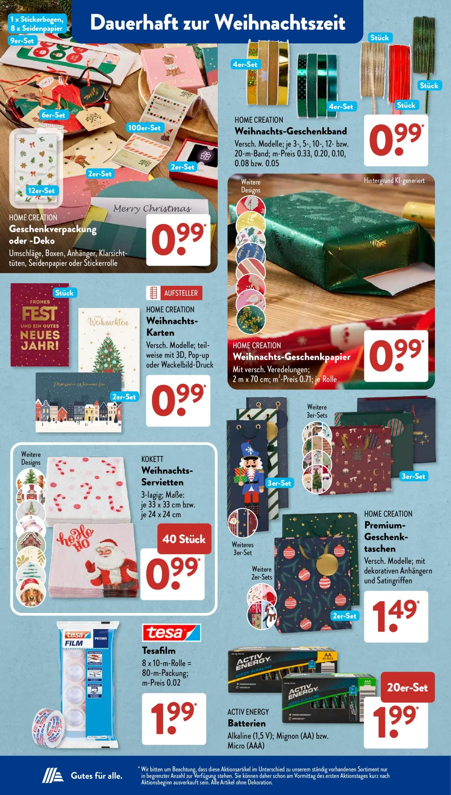 Aldi Süd Prospekt – gültig ab 02.11.2026 | Seite: 6 | Produkte: Batterien, Energy, Taschen, Home creation