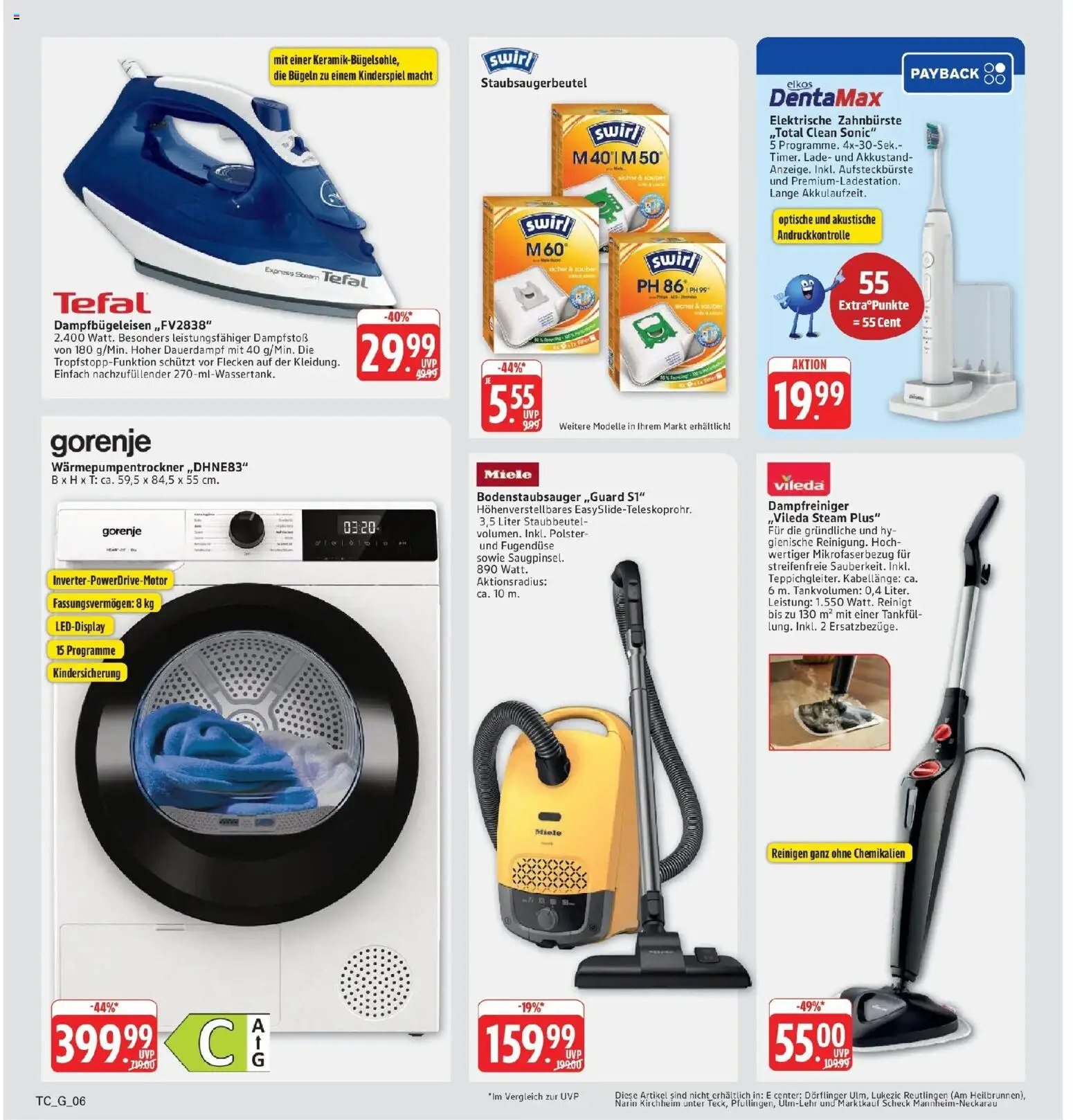 Marktkauf Prospekt Kirchheim (ab 12.10.2026) » Angebote online | Seite: 36 | Produkte: Miele, Gorenje, Elektrische zahnbürste, Zahnbürste