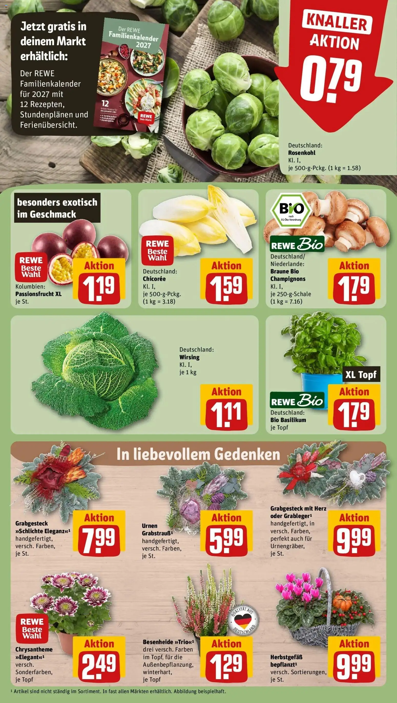 REWE Prospekt ab 19.10.2026 zum Blättern » Angebote | Seite: 9 | Produkte: Champignons