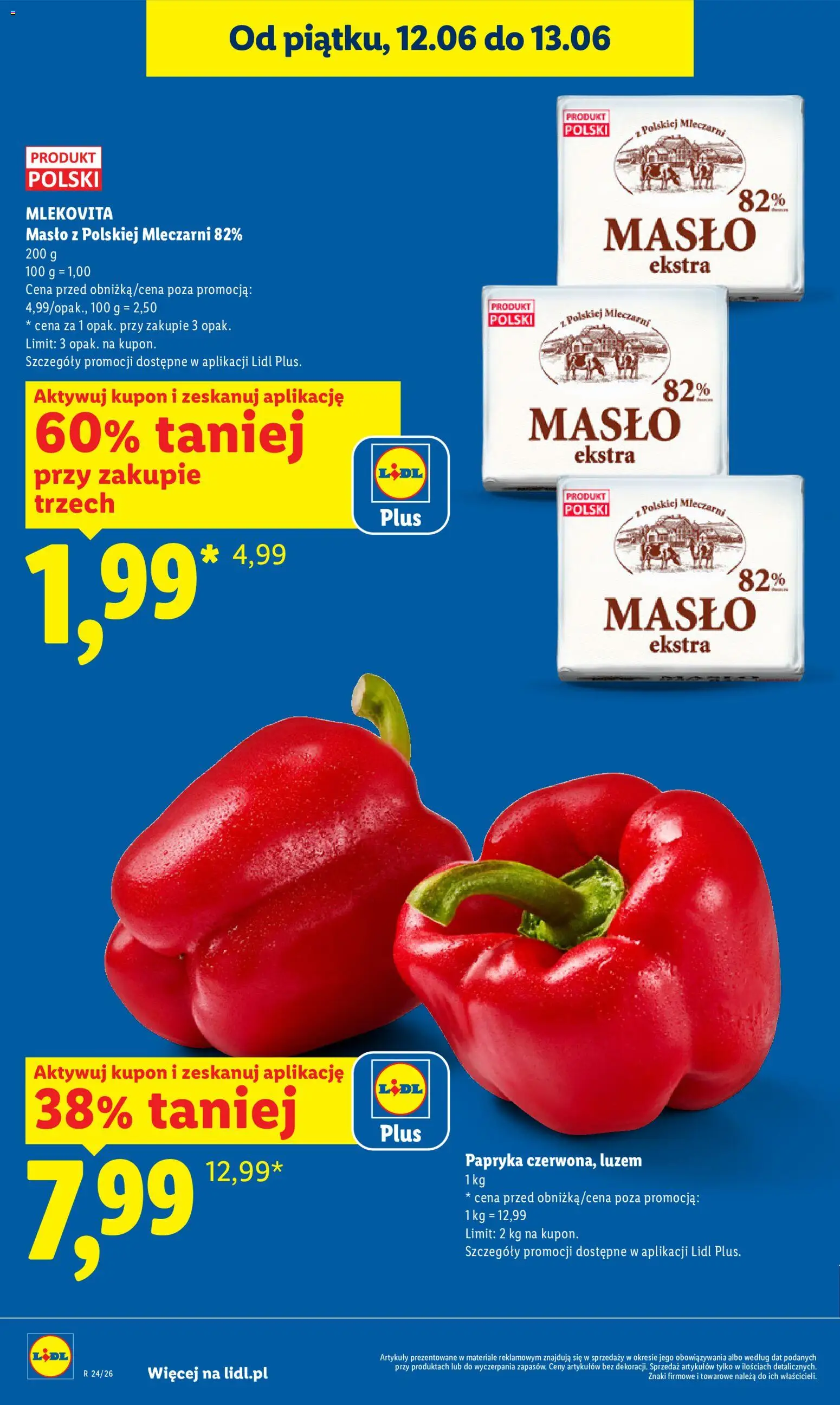 Lidl Polsko leták od 11.06.2026 | Strana: 8 | Produkty: Máslo