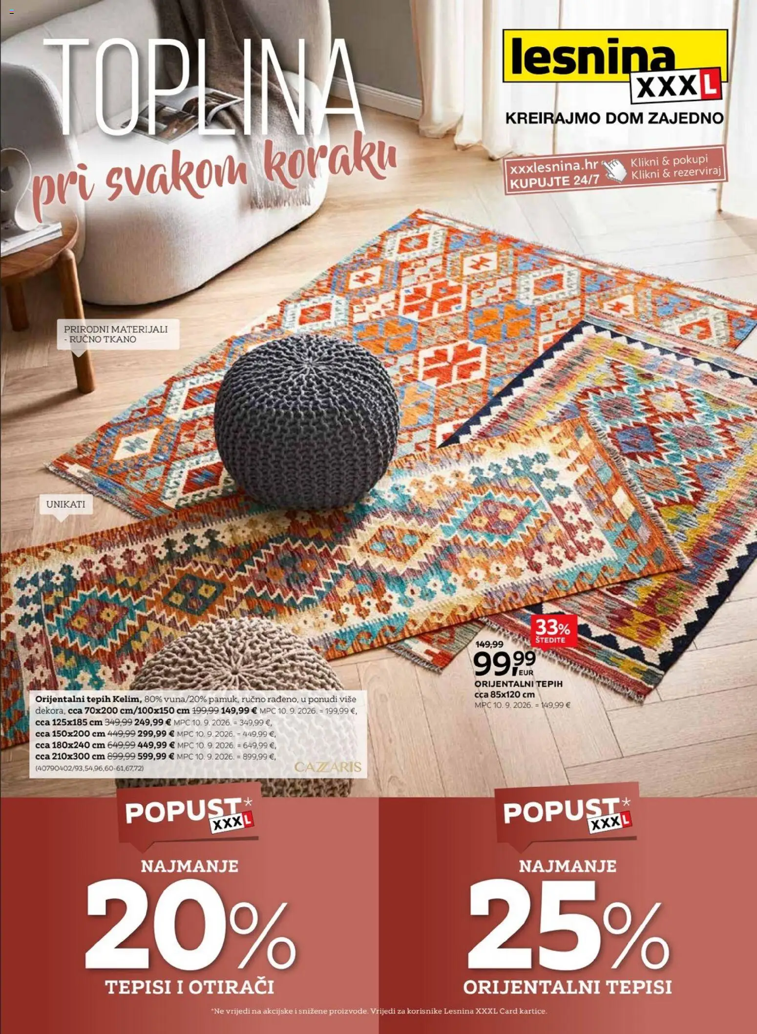 Lesnina katalog | vrijedi od 01.09.2026 | Stranica: 1 | Proizvodi: Tepih