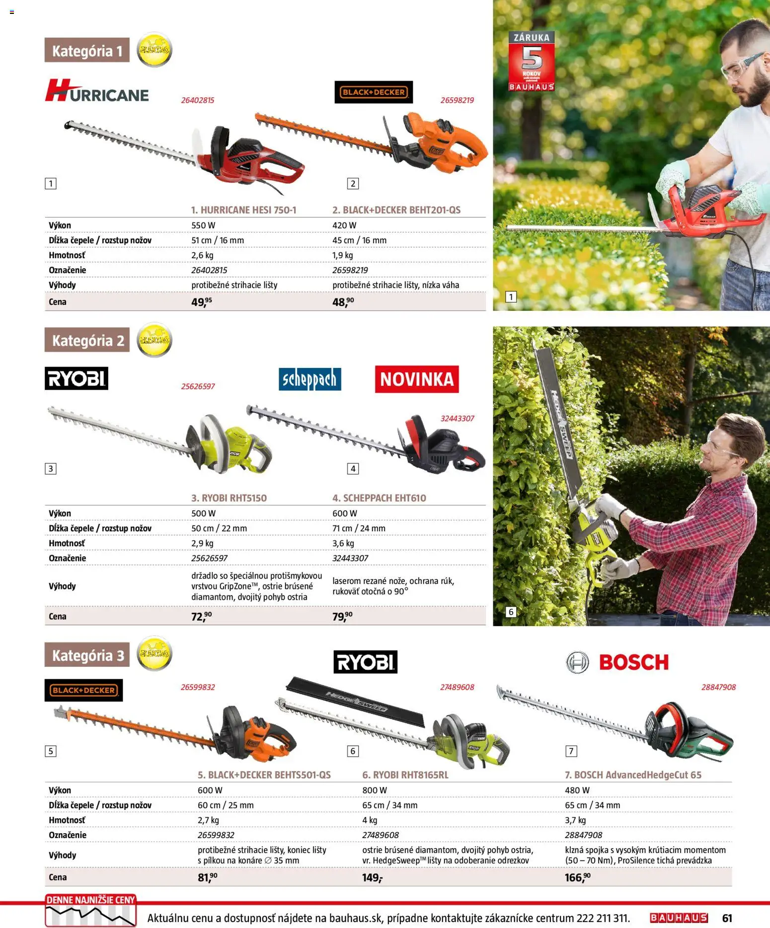 Nové Bauhaus akcie – leták je platný od 03.08.2026 | Strana: 61 | Produkty: Bosch, Ryobi, Váha
