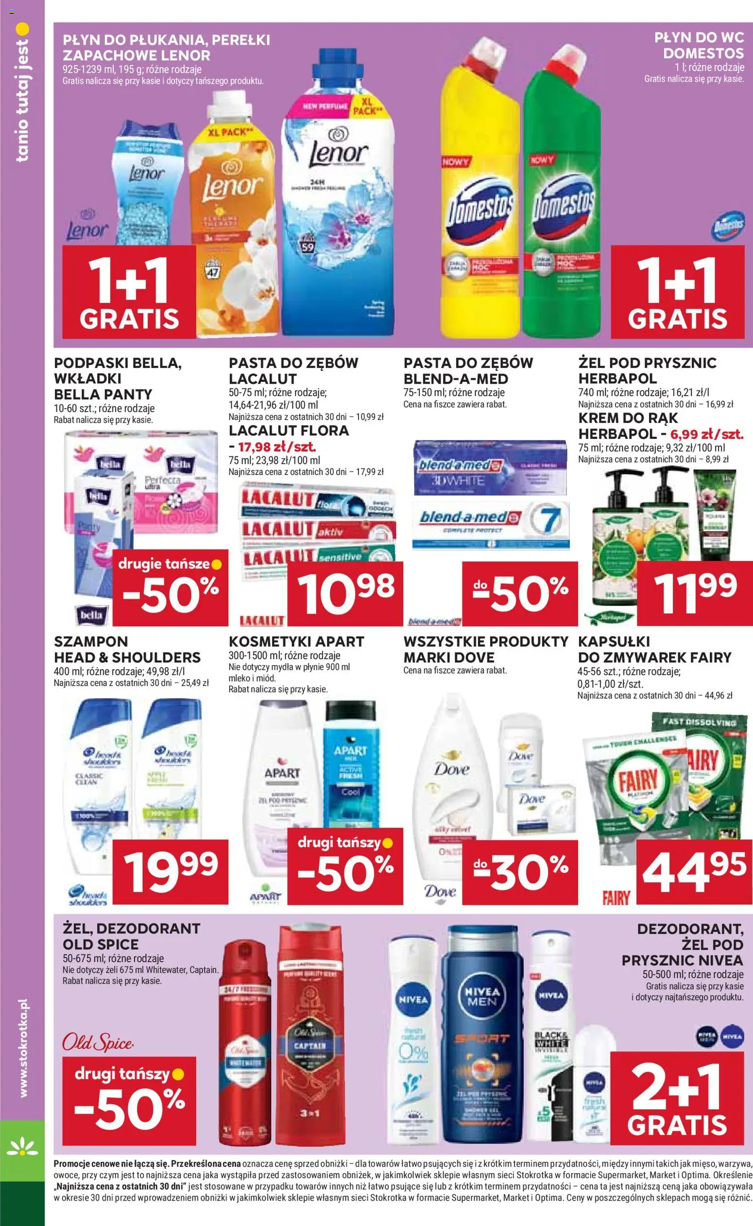 Stokrotka gazetka od 20.08.2026 | Strona: 34 | Produkty: Prysznic, Lacalut, Pasta do zębów, Old spice