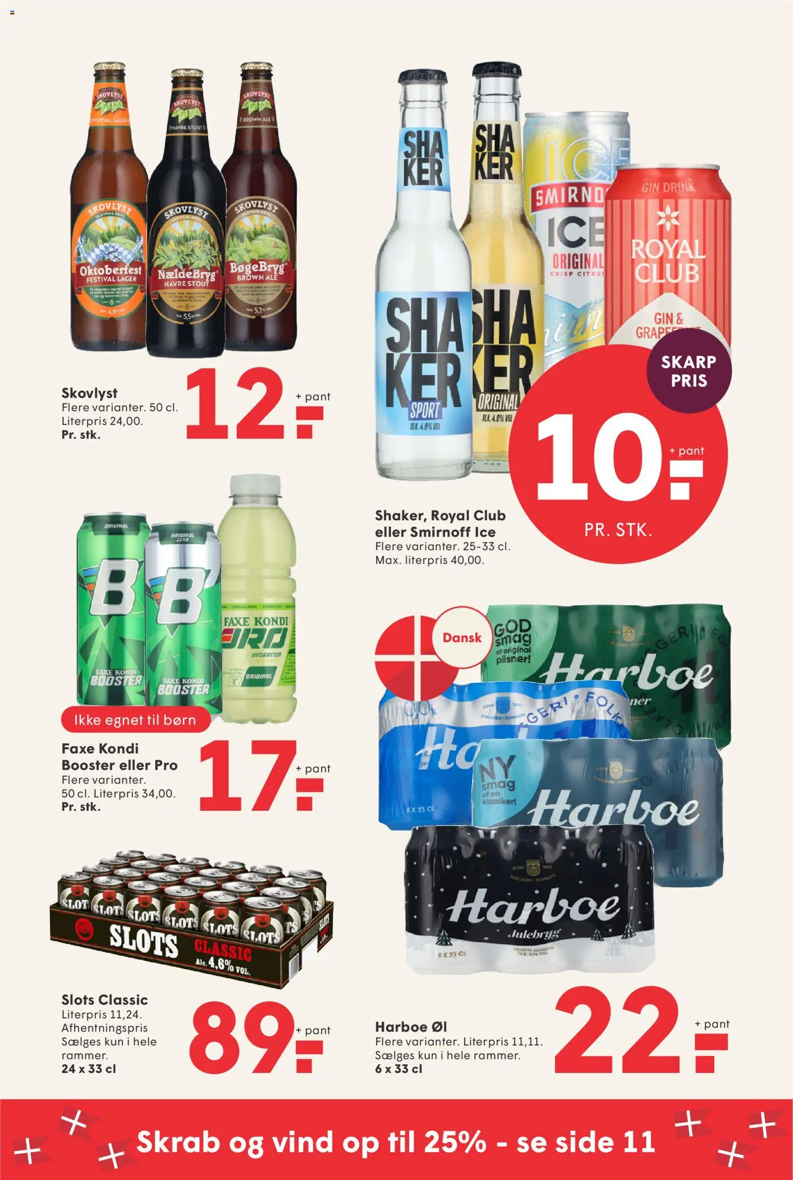 Spar tilbudsavis – gyldig fra 02/10/2026 | Side: 22 | Produkter: Øl, Gin, Faxe Kondi