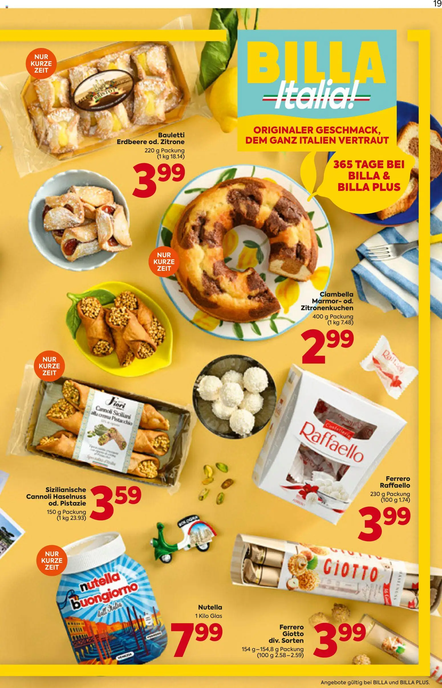 Billa AT akciós ujság - amely érvényes a következő dátumtól: 07.05.2026 | Oldal: 20 | Termékek: Raffaello, Nutella