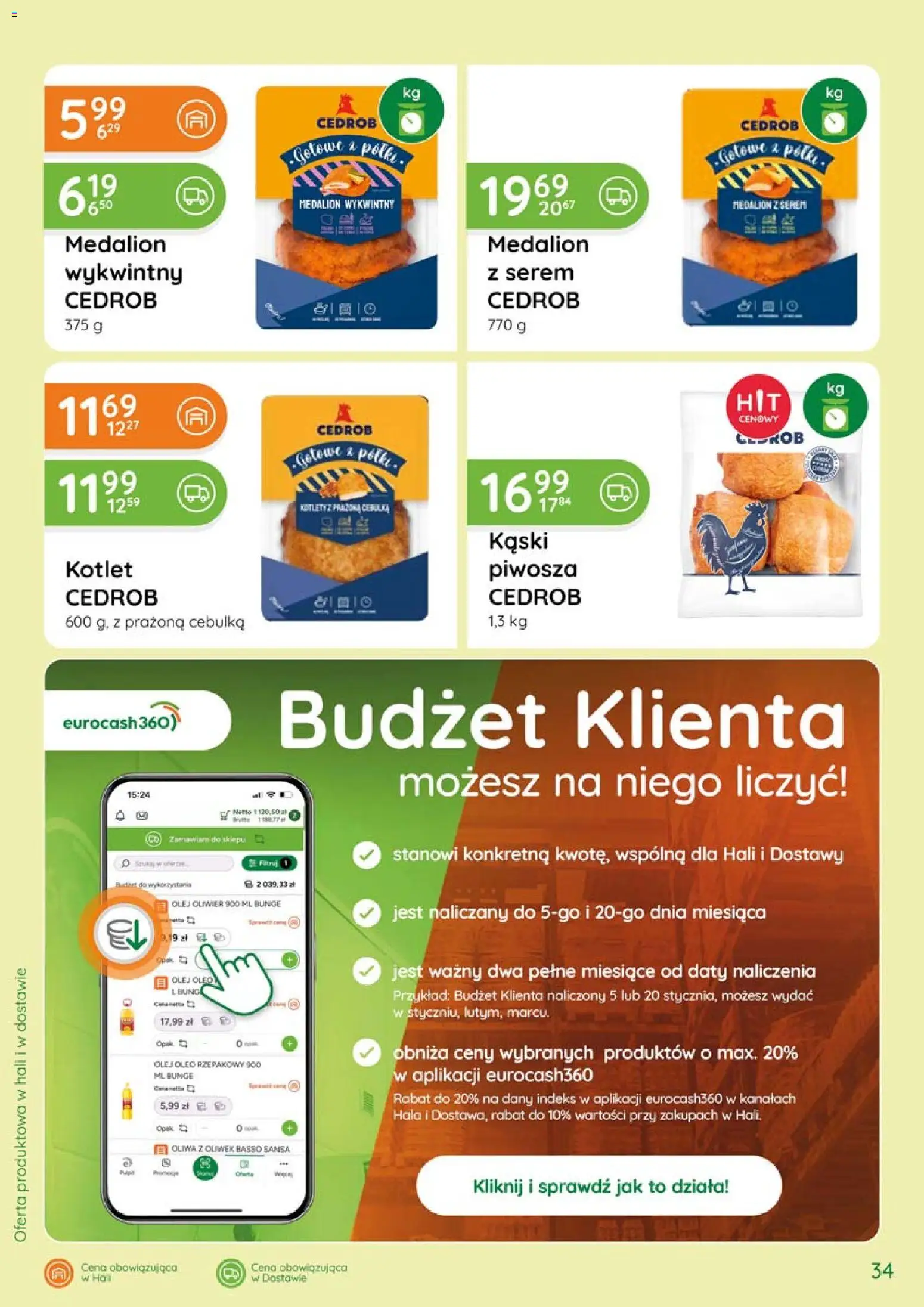 Eurocash gazetka - Katalog Wędlin od 04.06.2026 | Strona: 34 | Produkty: Oliwa z oliwek, Olej, Kotlety