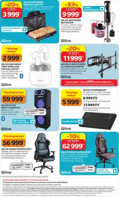 Auchan Qilive ajánlatok - amely érvényes a következő dátumtól: 2026.10.08. | Oldal: 12 | Termékek: Tartó, Habverő, TV, Óra
